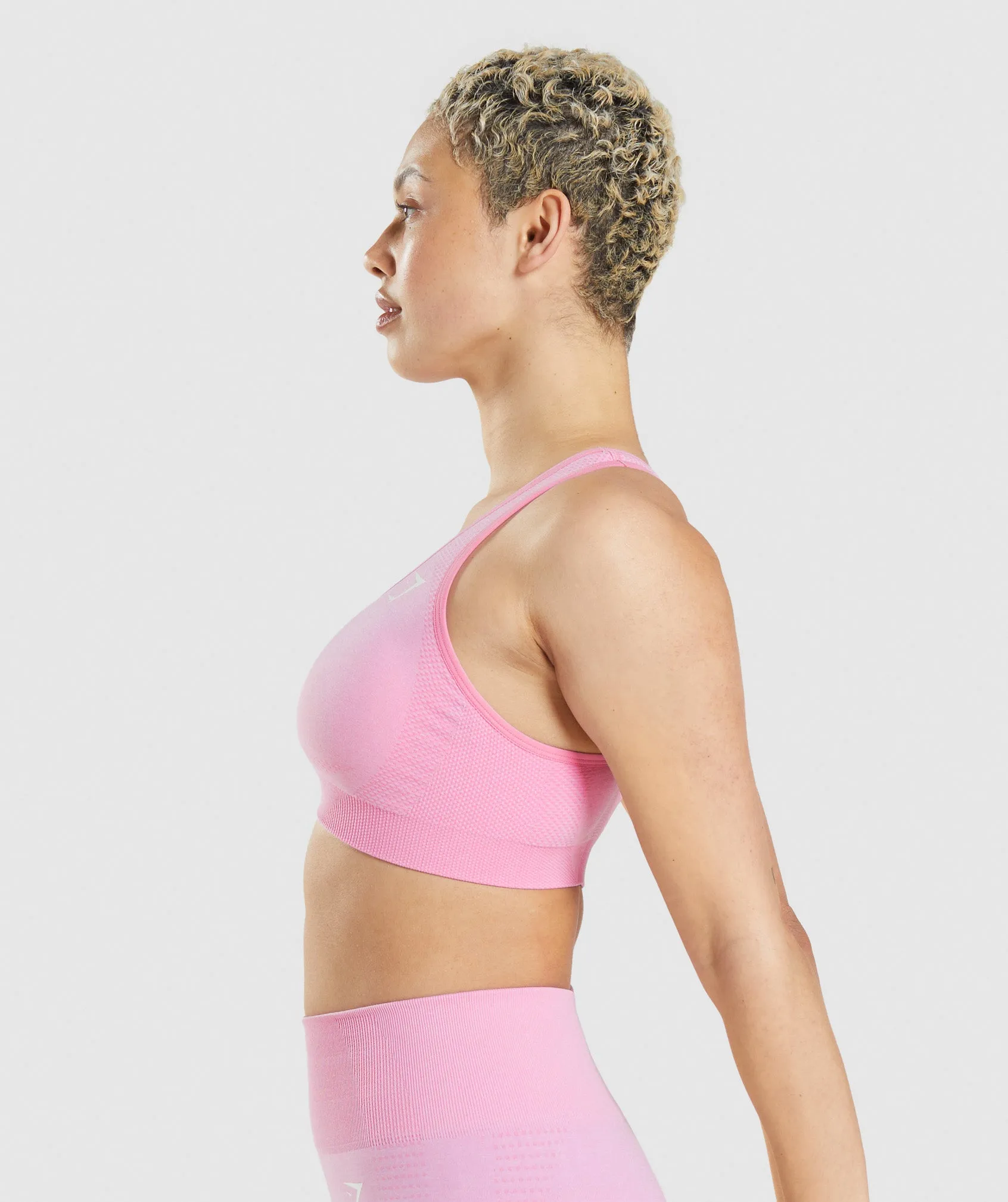 Gymshark Vital Seamless 2.0 Sports Bra - Sorbet Pink Marl sold by Gymshark product image thumbnail 3