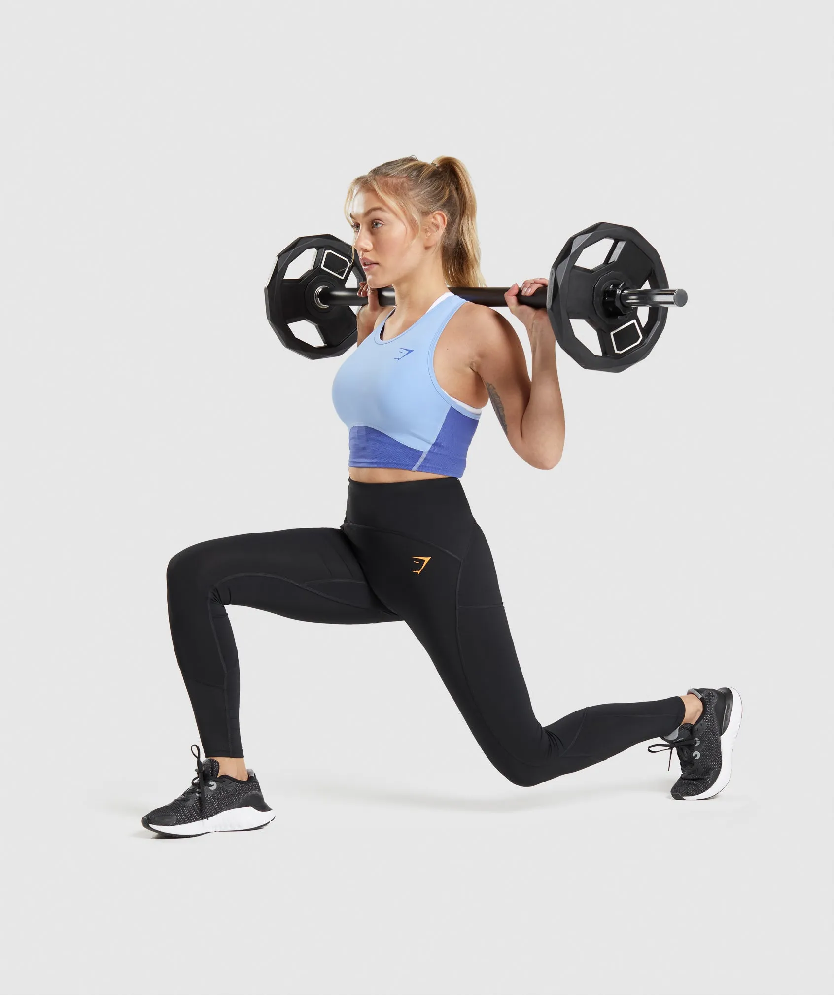 Gymshark Pulse Crop Tank - Moonstone Blue/Court Blue sold by Gymshark product image thumbnail 4