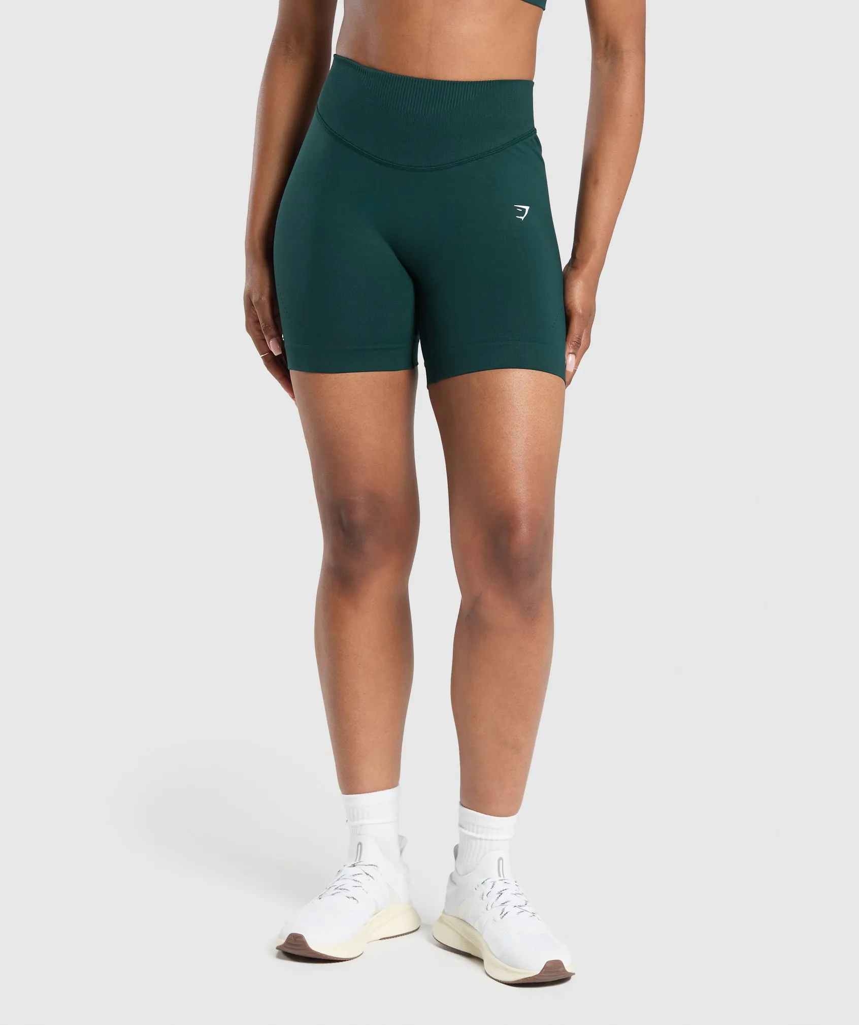 Gymshark Sweat Seamless Shorts - Strong Teal sold by Gymshark