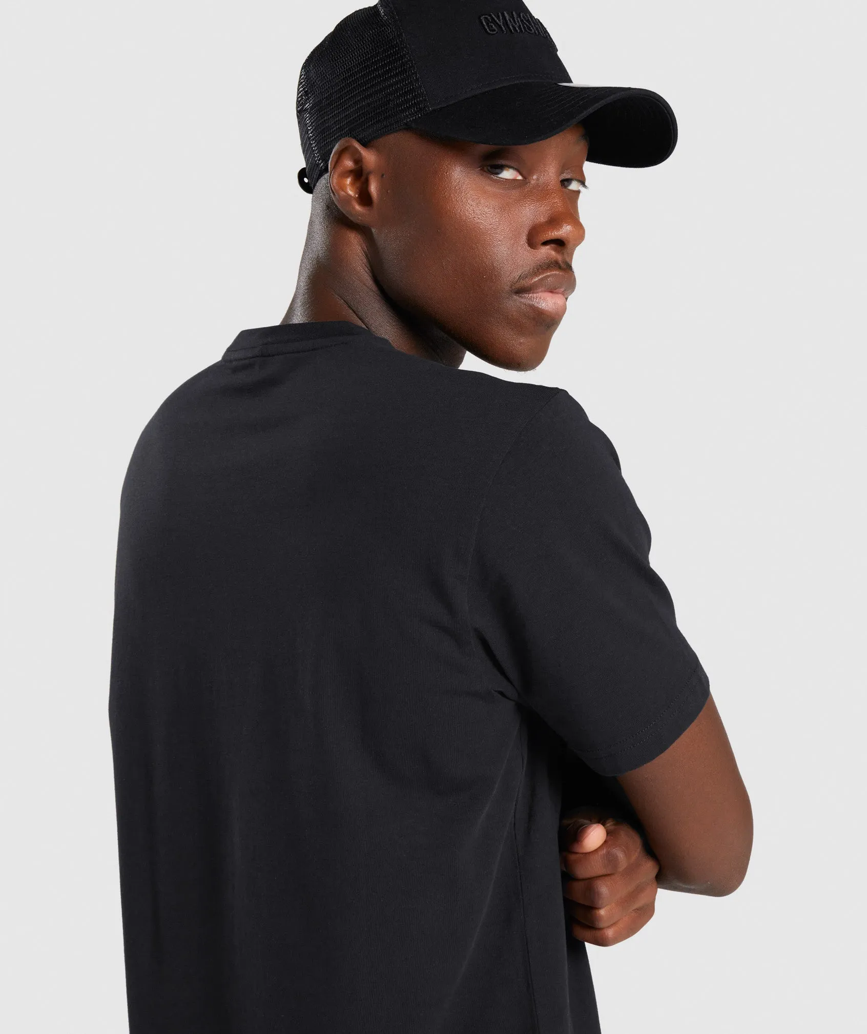 Gymshark Critical Regular Fit T-Shirt - Black sold by Gymshark product image thumbnail 5