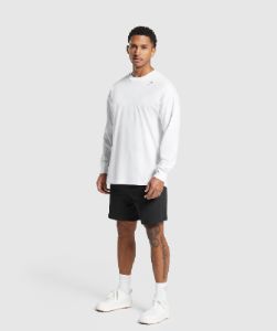 Gymshark Western Long Sleeve T-Shirt - White sold by Gymshark