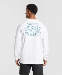 Gymshark Western Long Sleeve T-Shirt - White sold by Gymshark