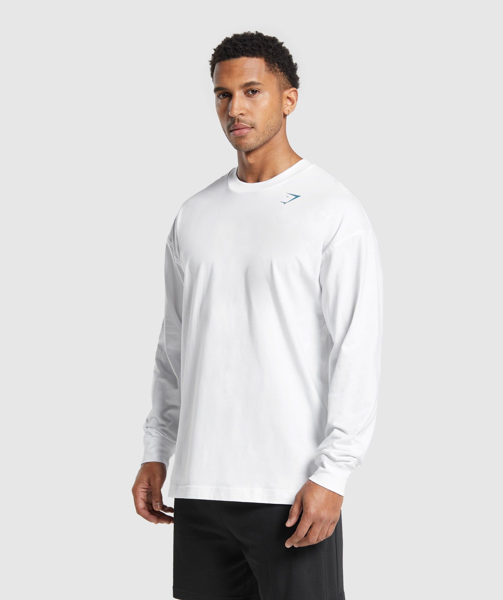 Gymshark Western Long Sleeve T-Shirt - White sold by Gymshark product image thumbnail 3