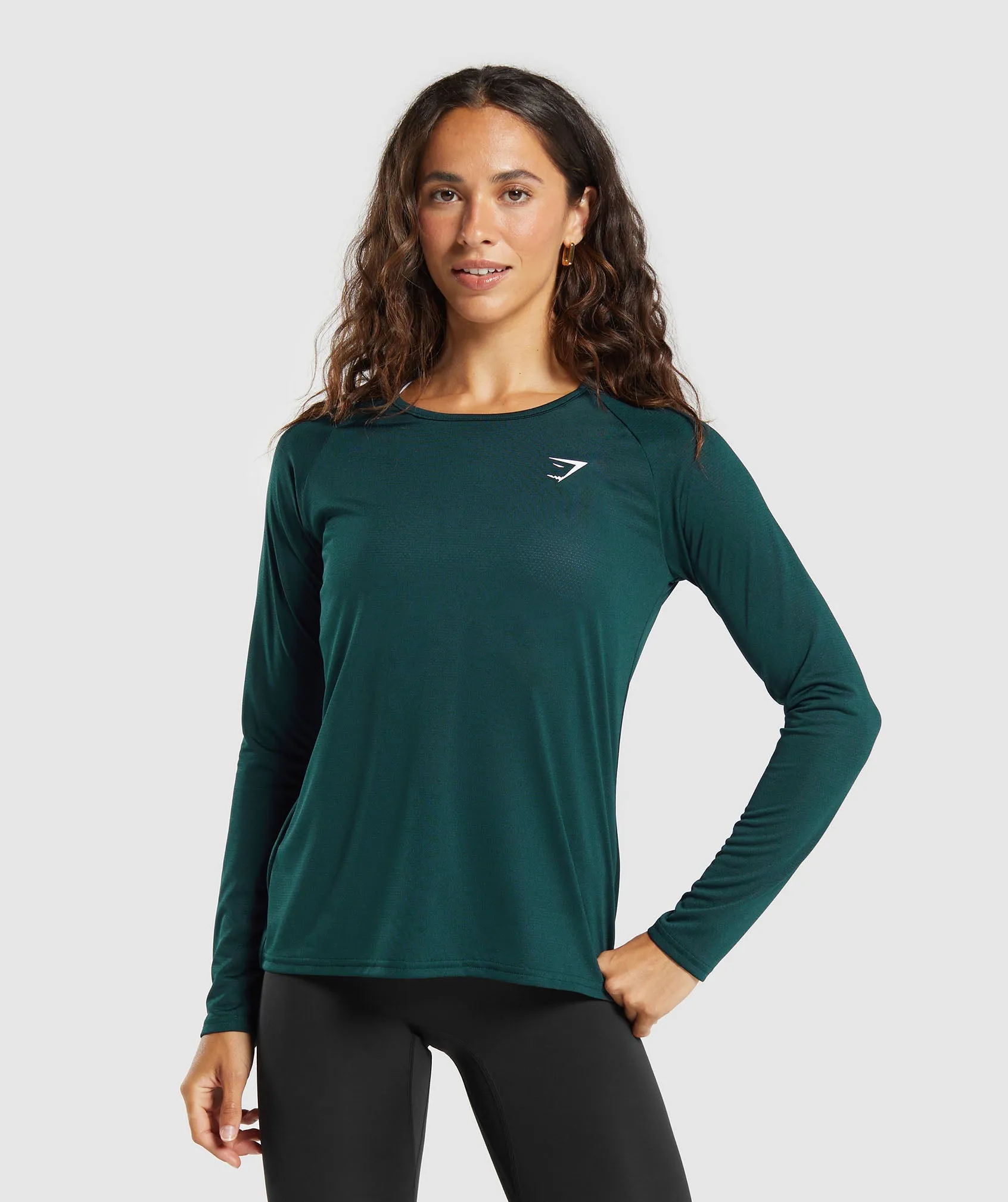 Gymshark Training Long Sleeve Top - Strong Teal sold by Gymshark