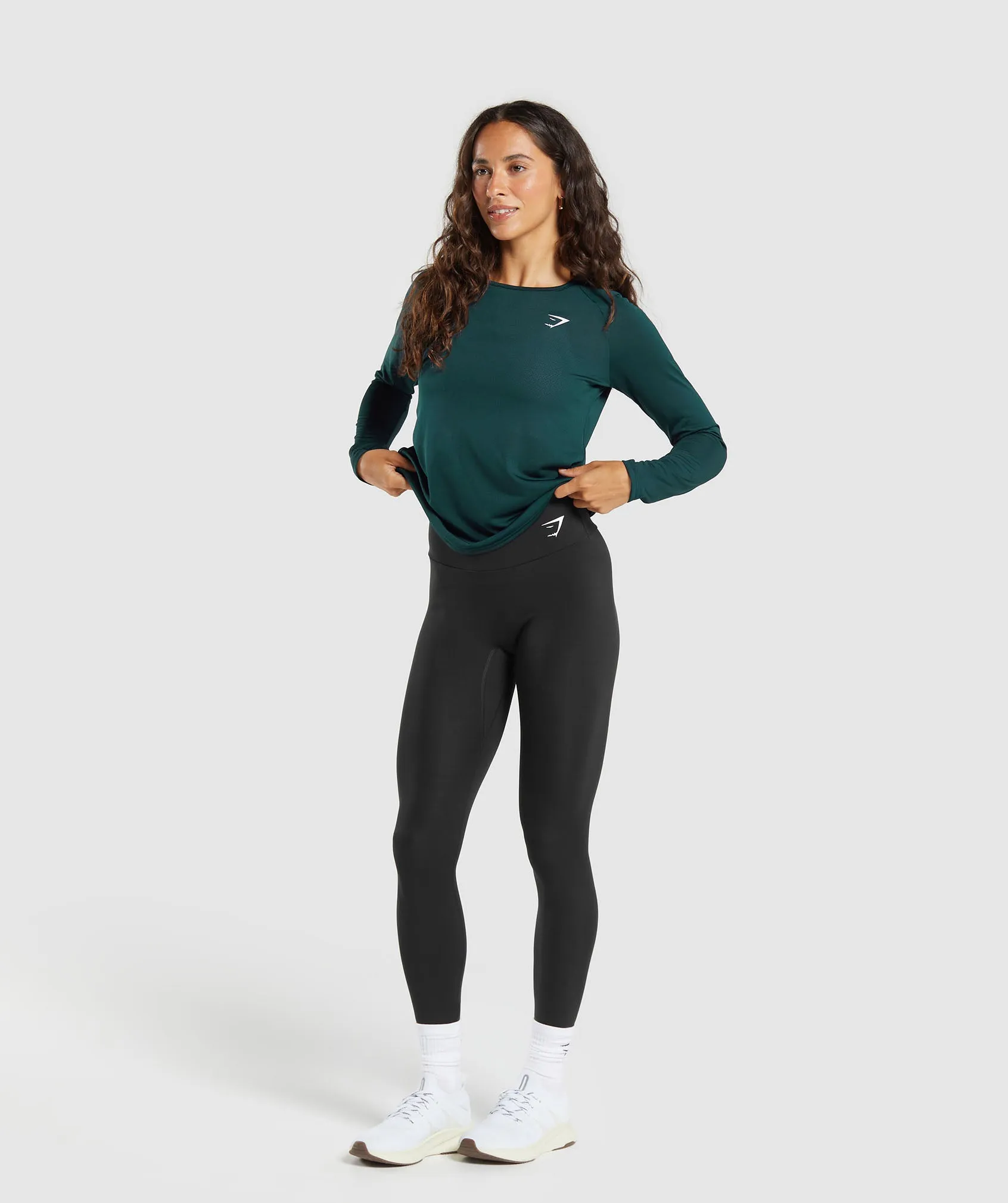 Gymshark Training Long Sleeve Top - Strong Teal sold by Gymshark product image thumbnail 4