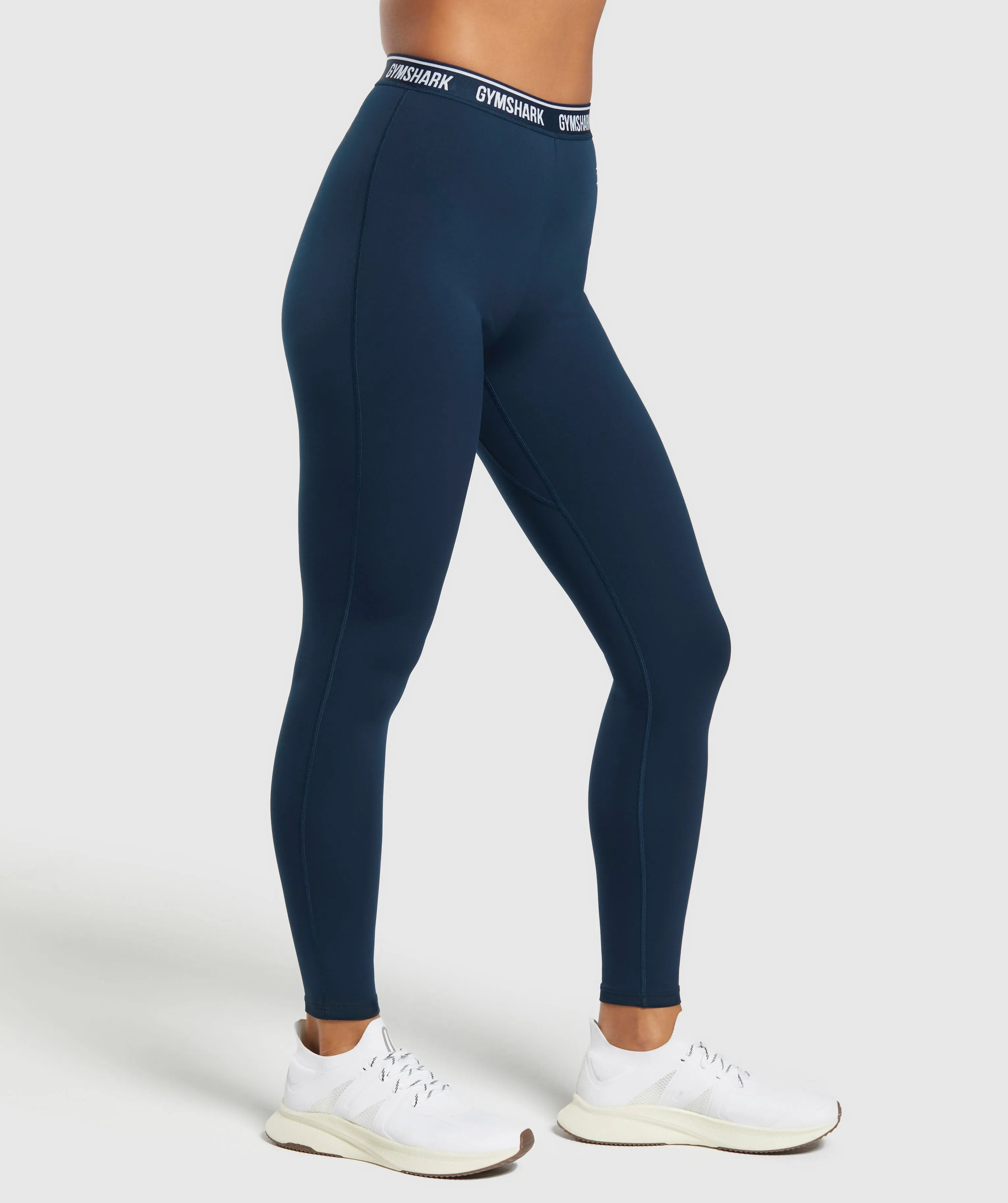 Gymshark Everyday Gymshark Waistband Leggings - Navy sold by Gymshark product image thumbnail 3