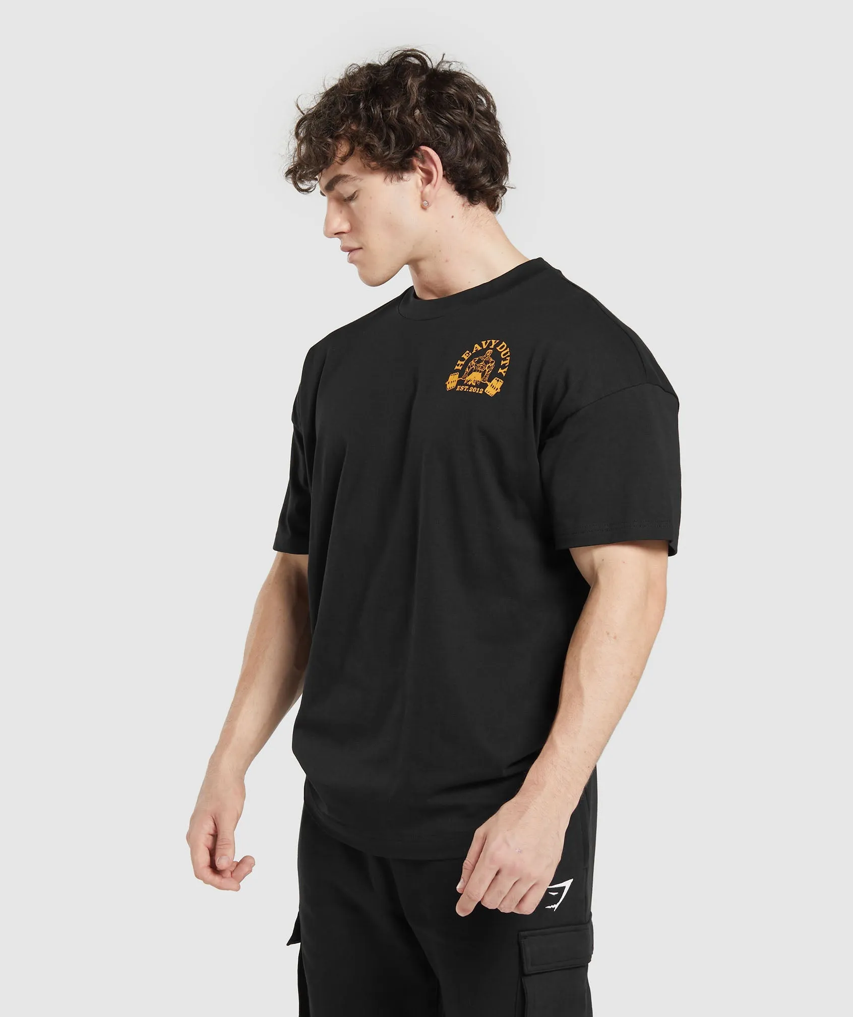 Gymshark Heavy Duty T-Shirt - Black sold by Gymshark product image thumbnail 3