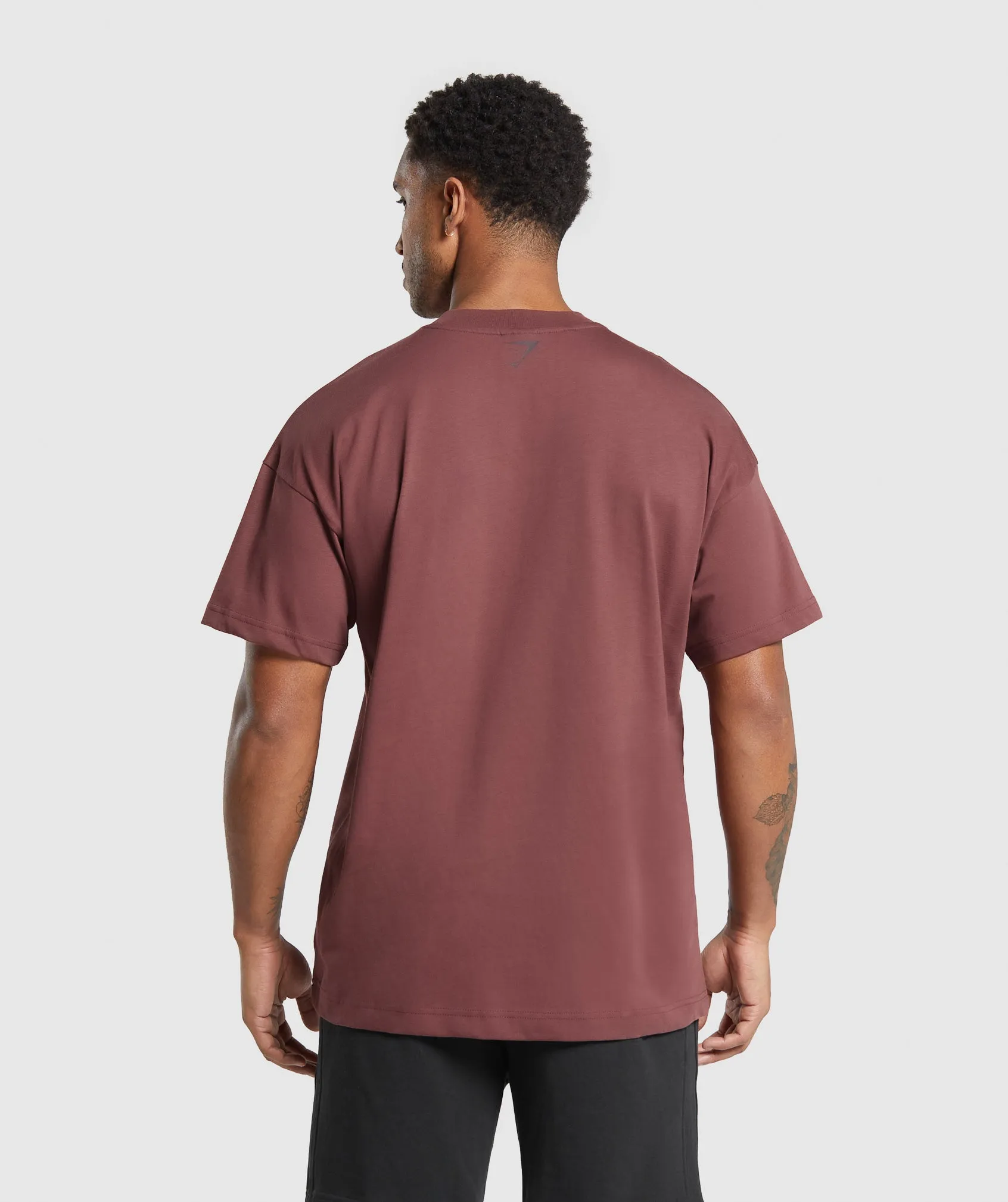Gymshark Conditioning Graphic T-Shirt - Burgundy Brown sold by Gymshark product image thumbnail 2