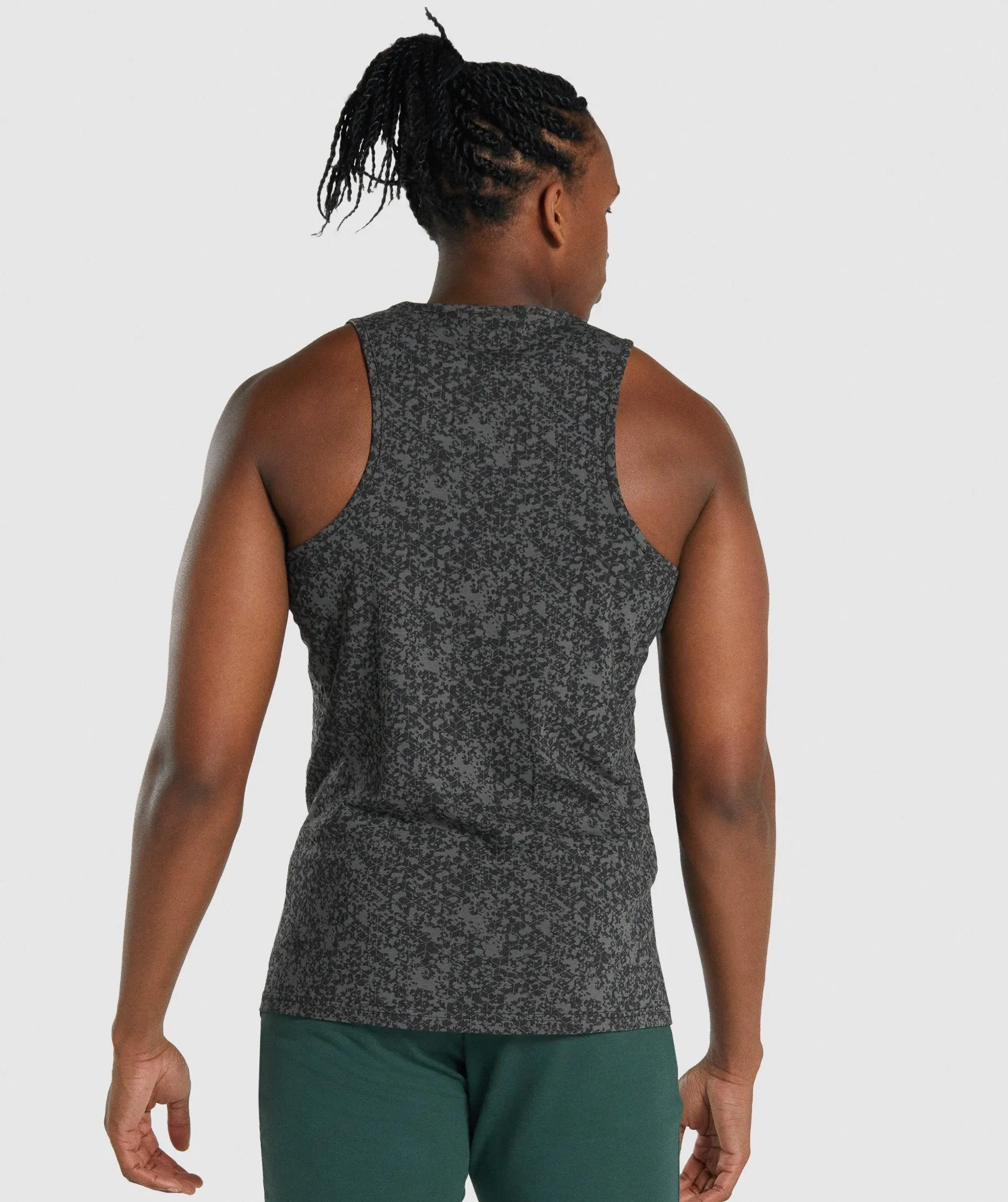Gymshark Critical 2.0 Tank - Charcoal Print sold by Gymshark product image thumbnail 2
