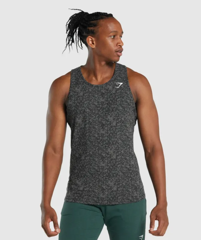 Gymshark Critical 2.0 Tank - Charcoal Print sold by Gymshark