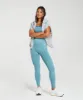 Gymshark Marl Seamless Scoop Bra - Light Blue Marl/Light Grey Marl/Turkish Teal sold by Gymshark