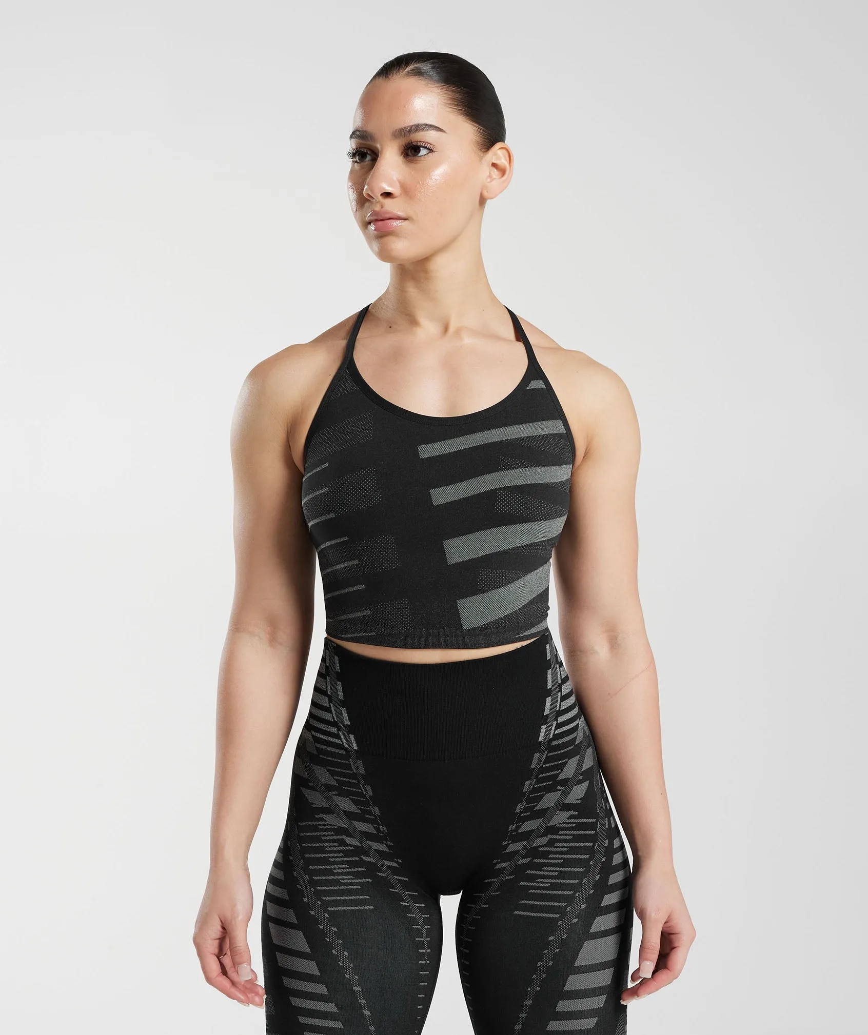 Gymshark Apex Limit Cami Tank - Black/Light Grey sold by Gymshark