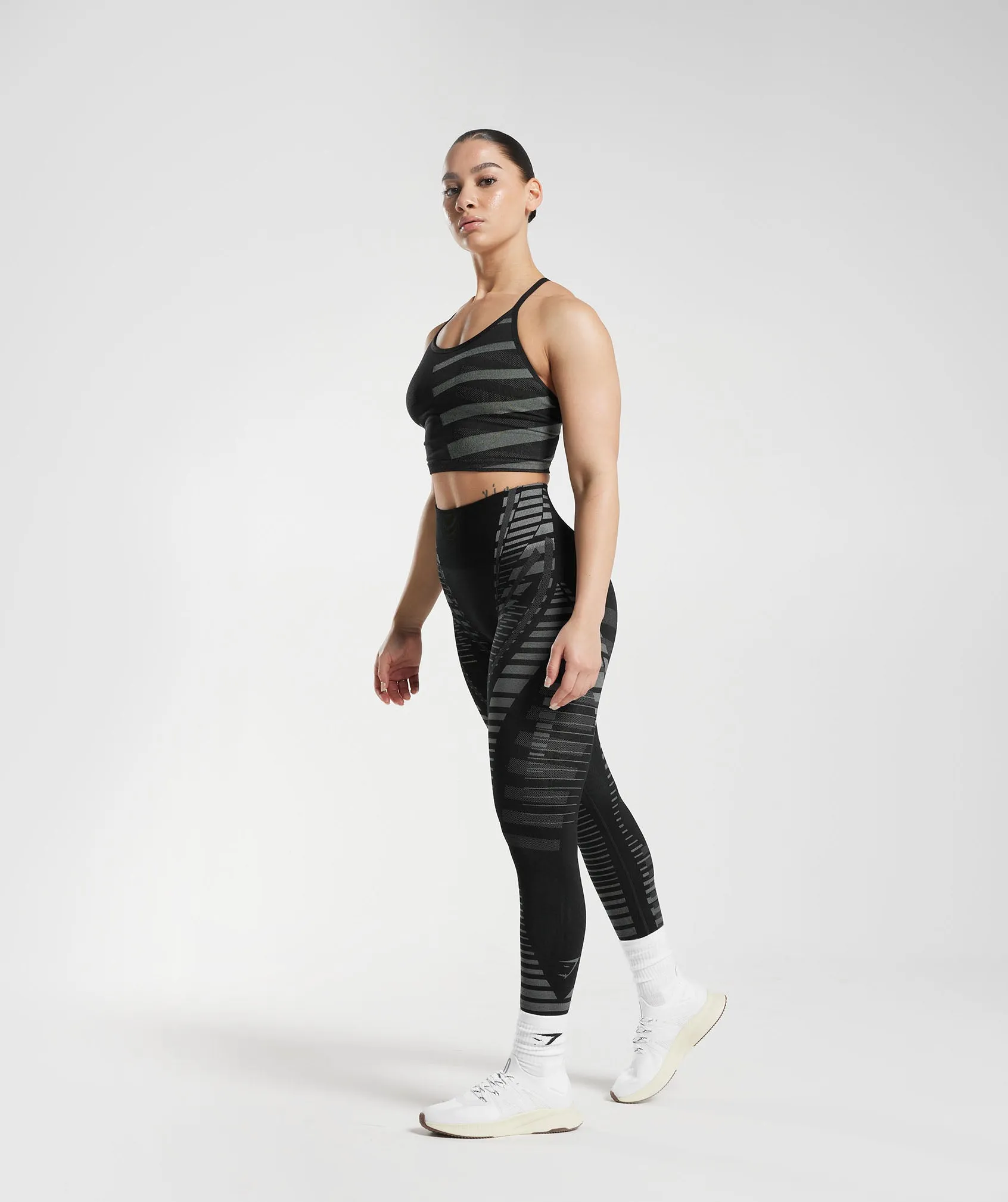 Gymshark Apex Limit Cami Tank - Black/Light Grey sold by Gymshark product image thumbnail 4