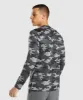 Gymshark Arrival Long Sleeve T-Shirt - Grey Print sold by Gymshark