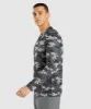 Gymshark Arrival Long Sleeve T-Shirt - Grey Print sold by Gymshark