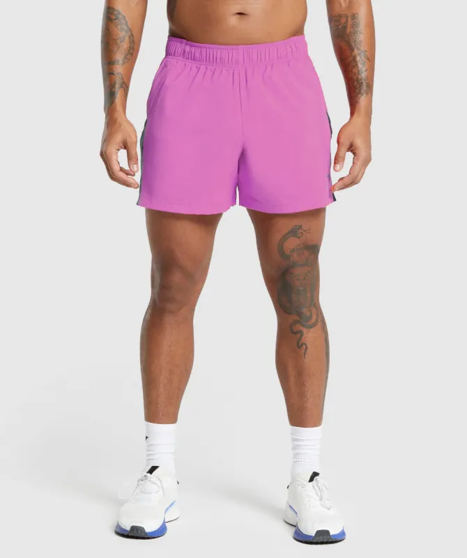 Gymshark Sport 5" Shorts - Shelly Pink/Black sold by Gymshark