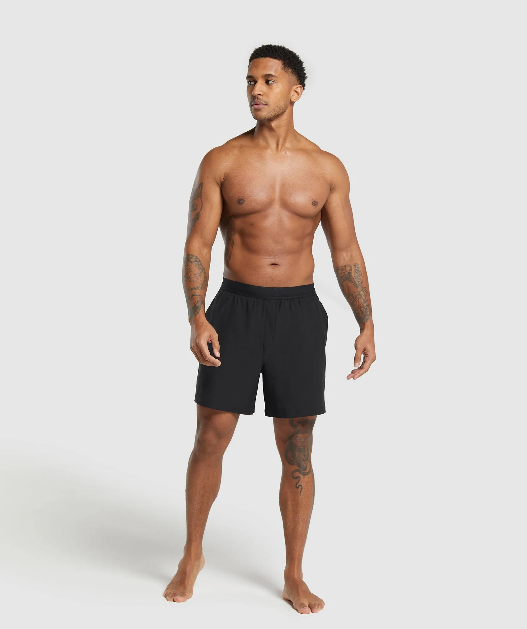 Gymshark Land to Water 6" Shorts - Black sold by Gymshark product image thumbnail 5