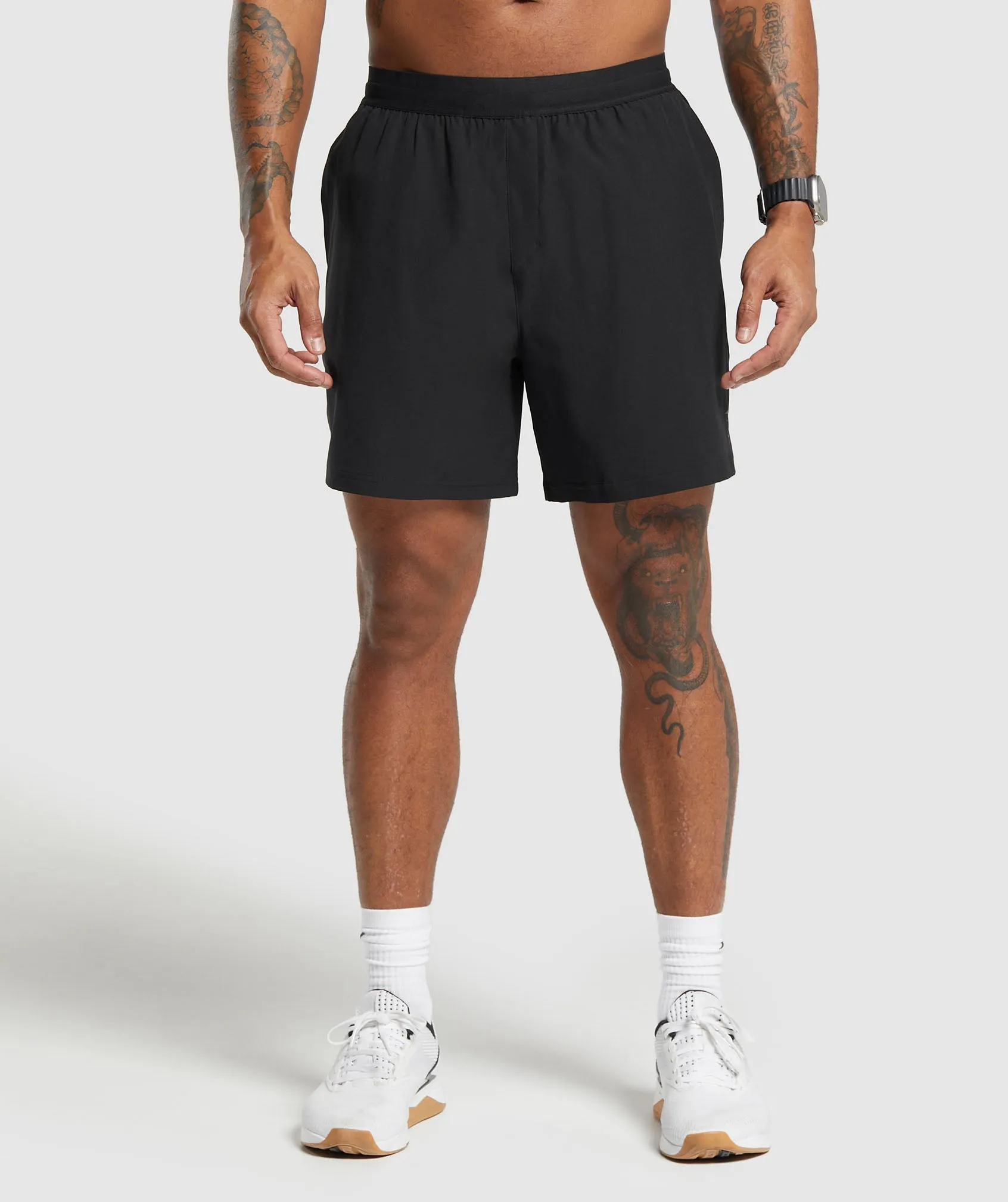 Gymshark Land to Water 6" Shorts - Black sold by Gymshark