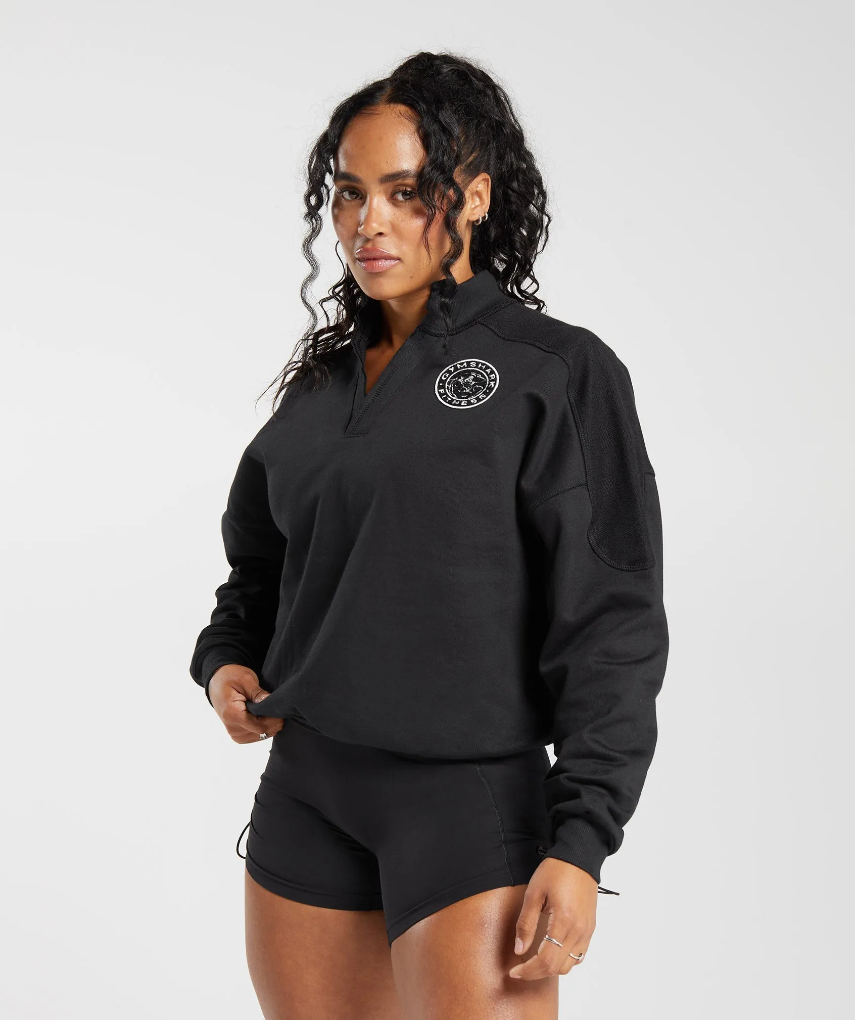 Gymshark Legacy Oversized Sweatshirt - Black sold by Gymshark product image thumbnail 3
