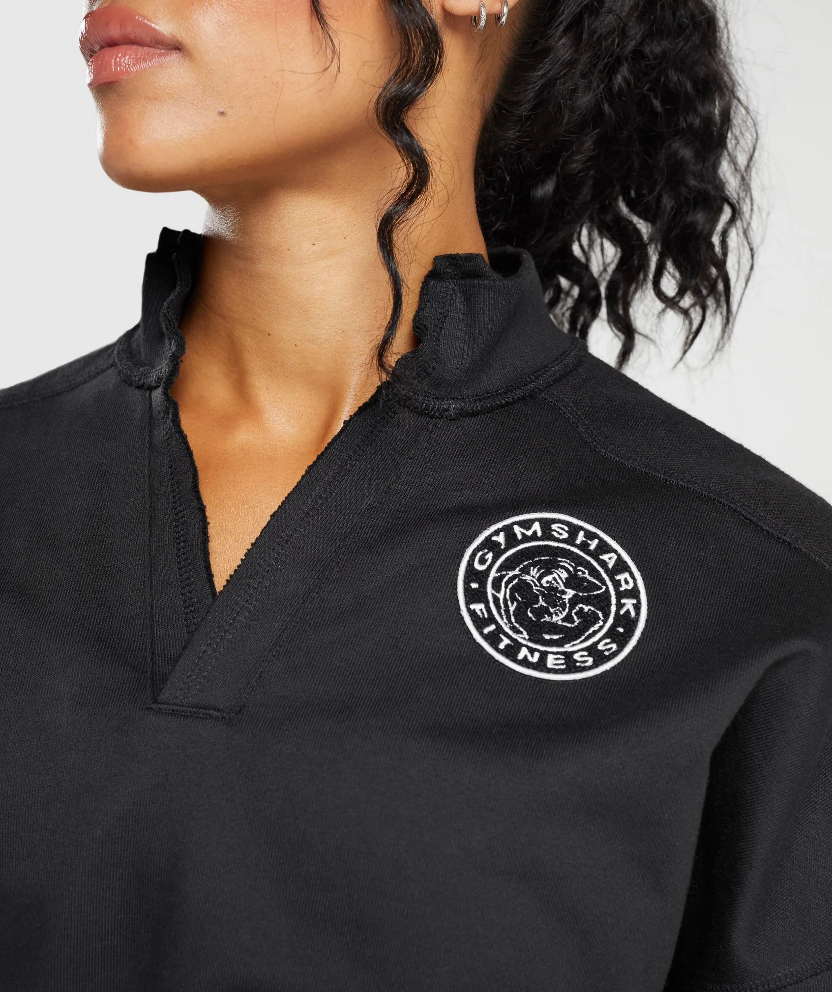 Gymshark Legacy Oversized Sweatshirt - Black sold by Gymshark product image thumbnail 5