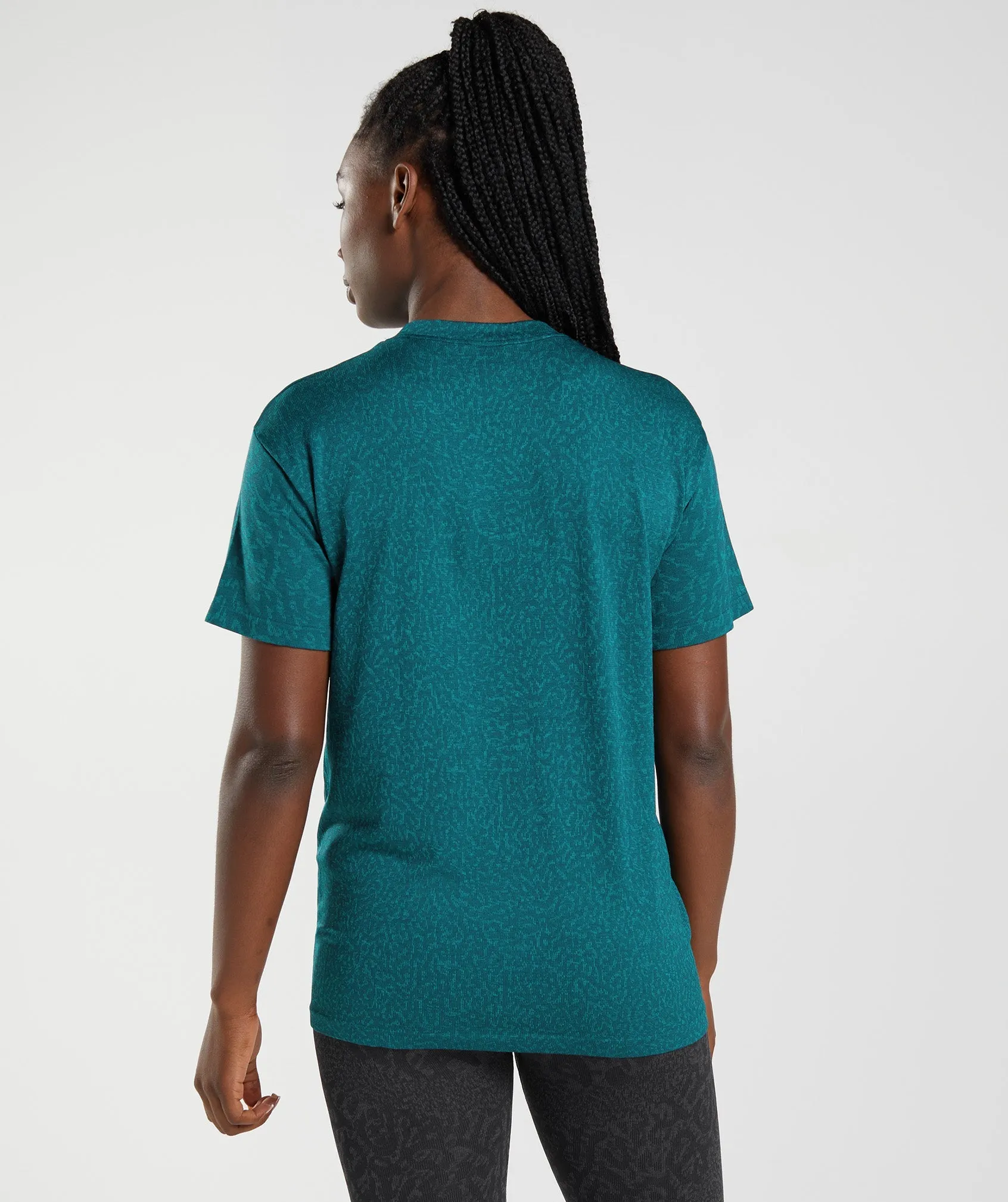 Gymshark Adapt Animal Seamless T-Shirt - Reef | Winter Teal sold by Gymshark product image thumbnail 2