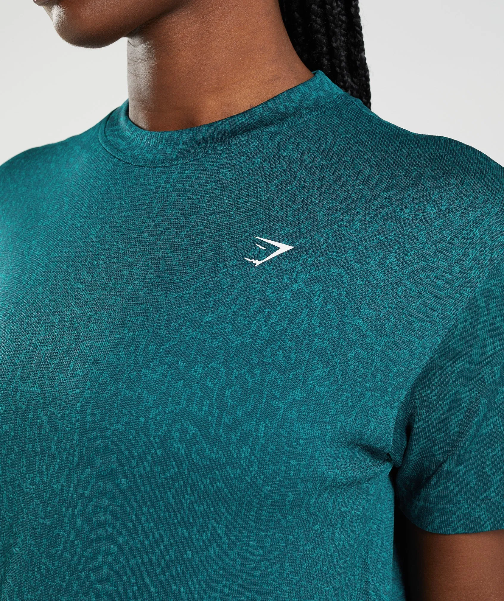 Gymshark Adapt Animal Seamless T-Shirt - Reef | Winter Teal sold by Gymshark product image thumbnail 5