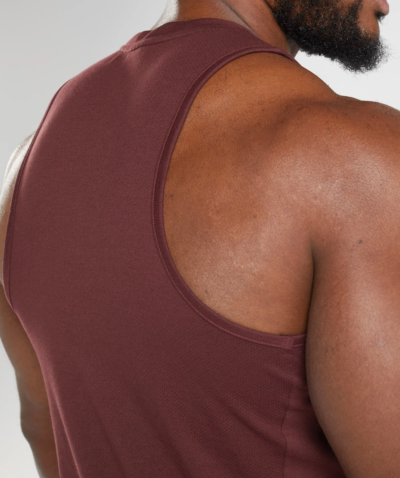 Gymshark React Tank - Baked Maroon sold by Gymshark product image thumbnail 5