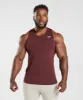 Gymshark React Tank - Baked Maroon sold by Gymshark