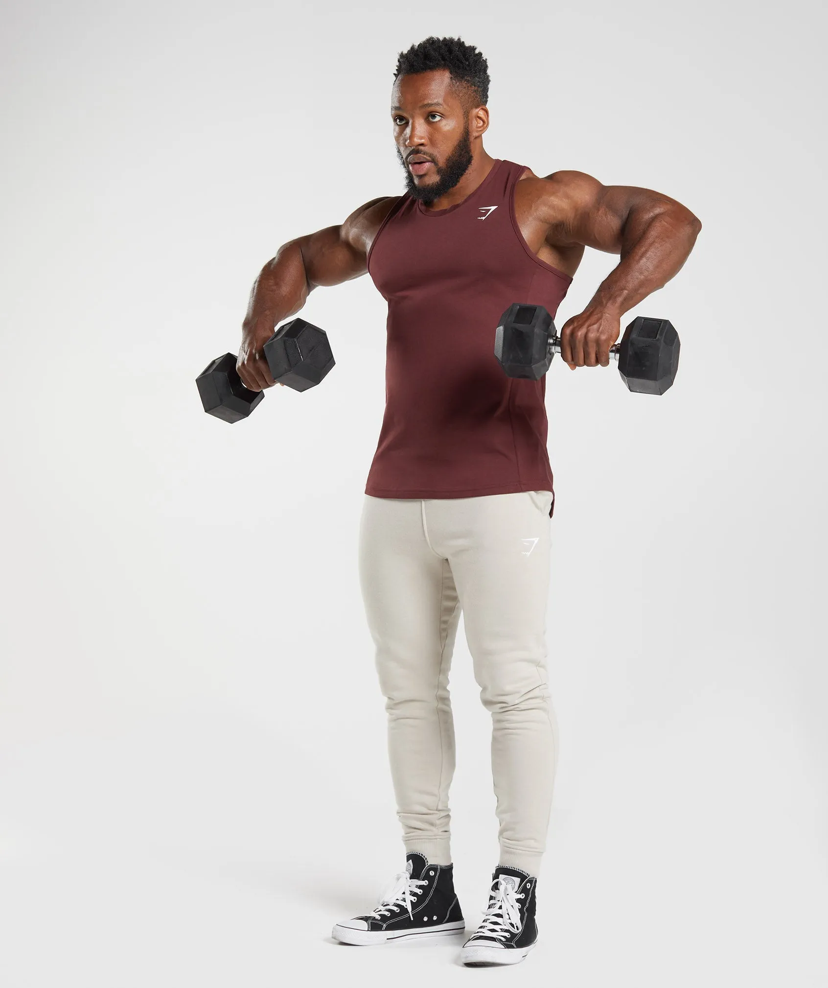 Gymshark React Tank - Baked Maroon sold by Gymshark product image thumbnail 4