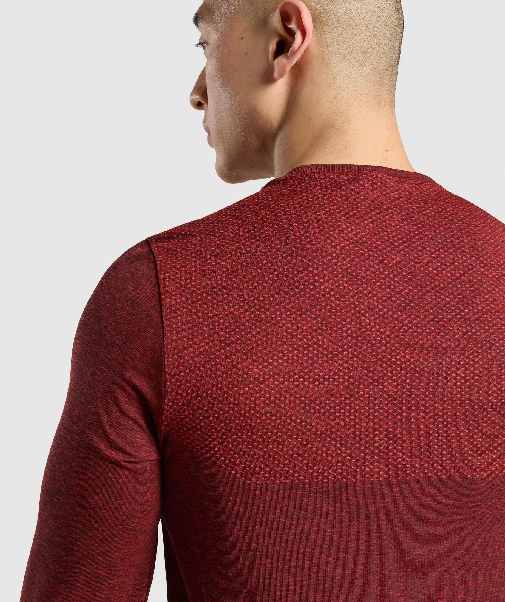 Gymshark Vital Long Sleeve T-Shirt - Red Marl sold by Gymshark product image thumbnail 5