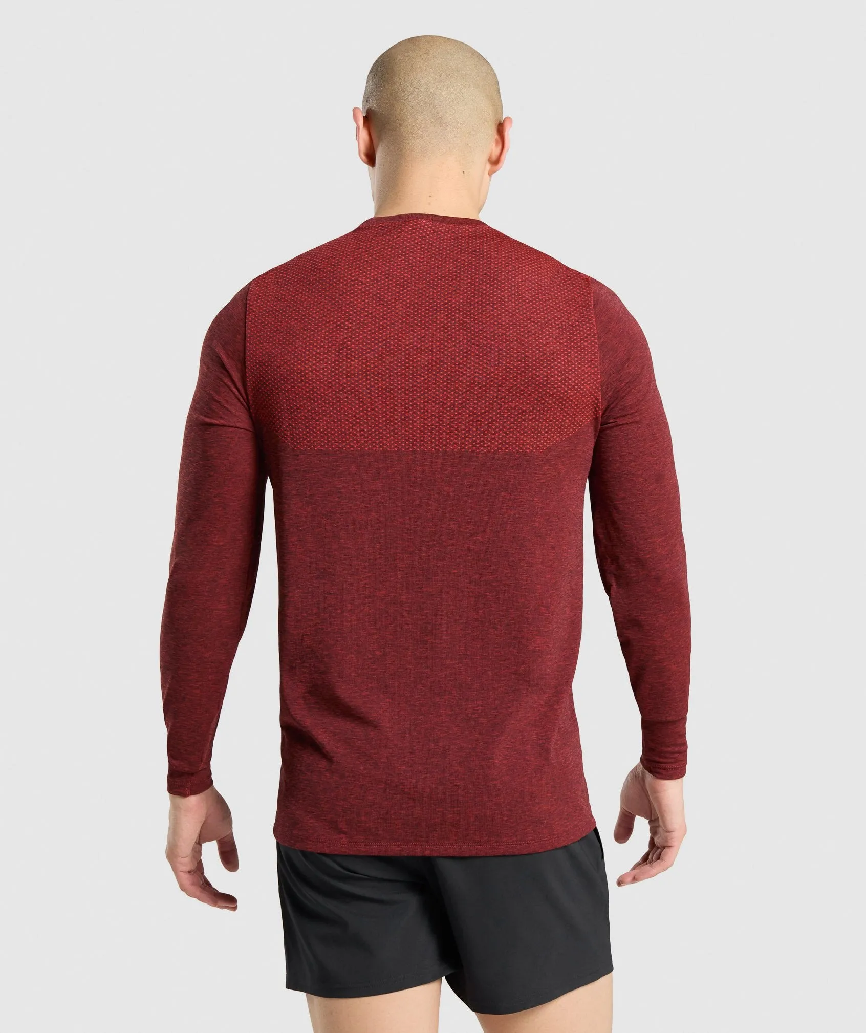 Gymshark Vital Long Sleeve T-Shirt - Red Marl sold by Gymshark product image thumbnail 2