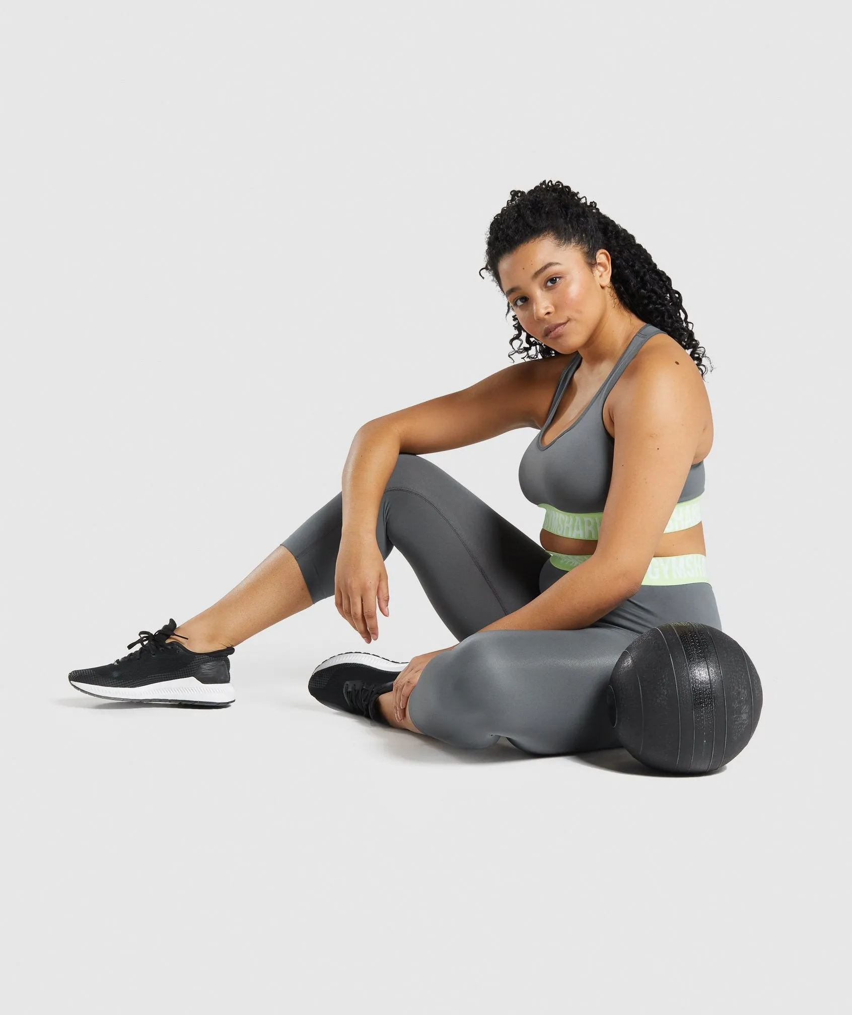 Gymshark Fit Seamless Sports Bra - Charcoal sold by Gymshark product image thumbnail 4