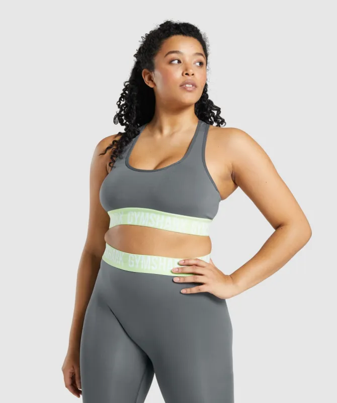 Gymshark Fit Seamless Sports Bra - Charcoal sold by Gymshark