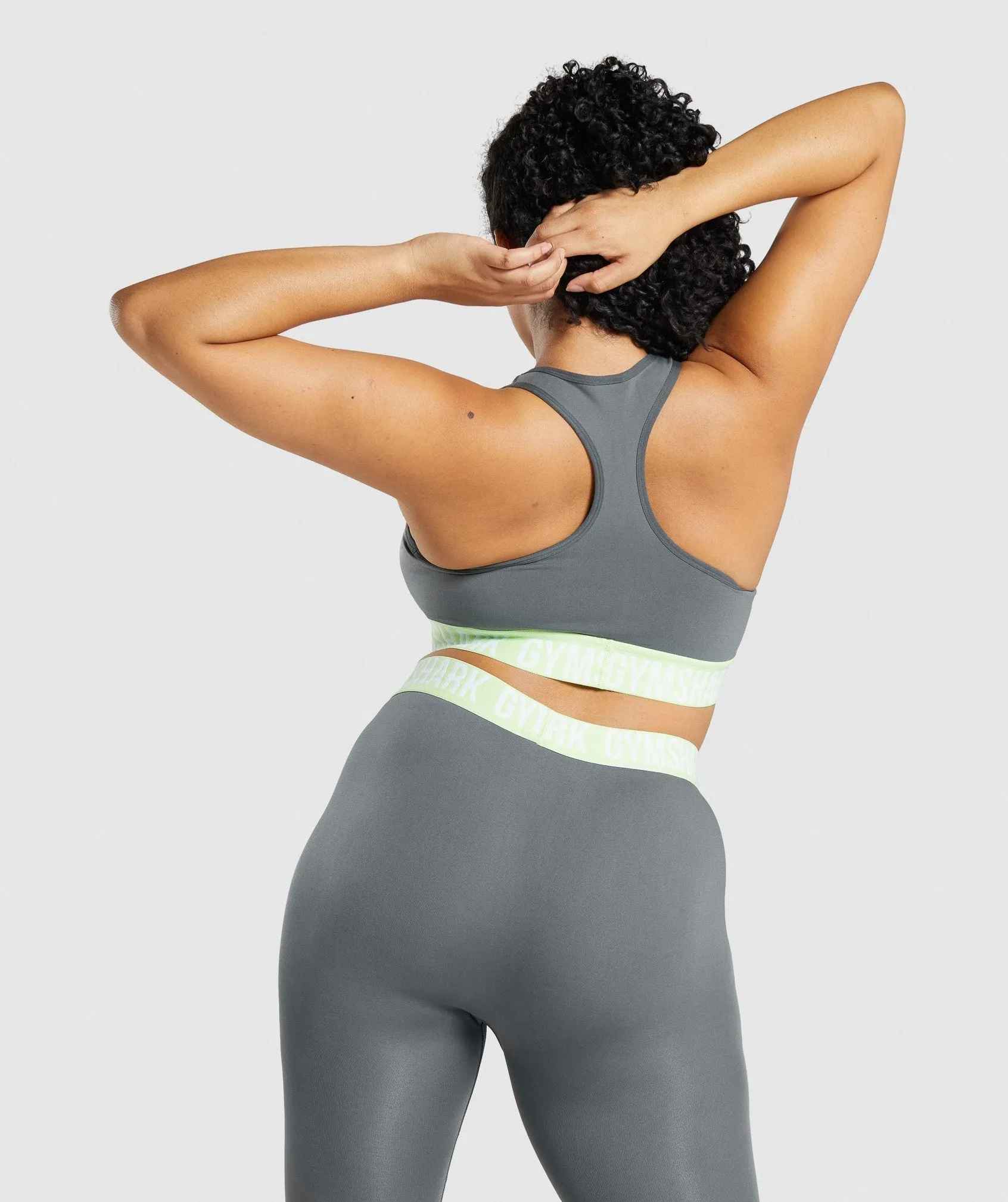 Gymshark Fit Seamless Sports Bra - Charcoal sold by Gymshark product image thumbnail 2