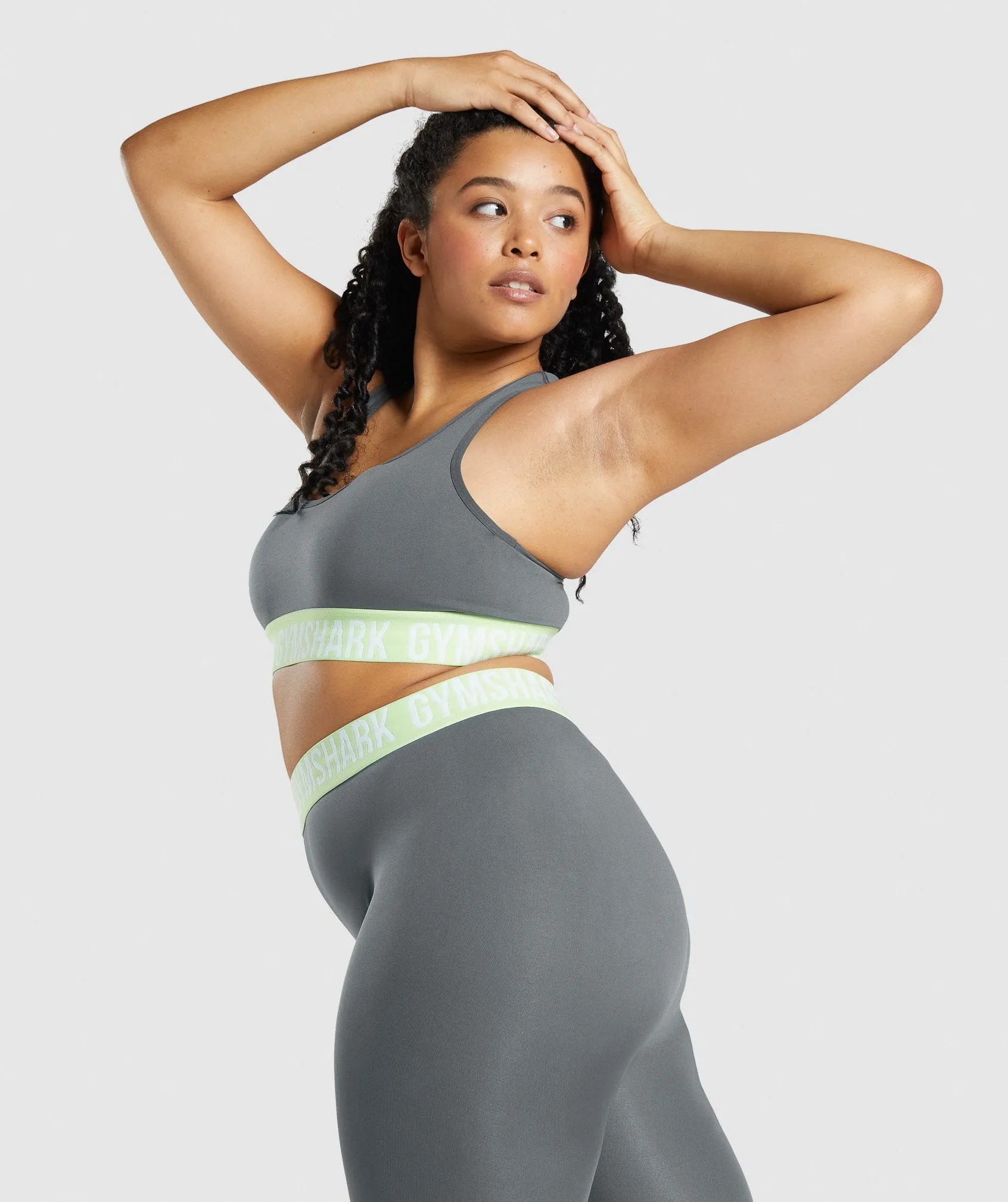 Gymshark Fit Seamless Sports Bra - Charcoal sold by Gymshark product image thumbnail 3
