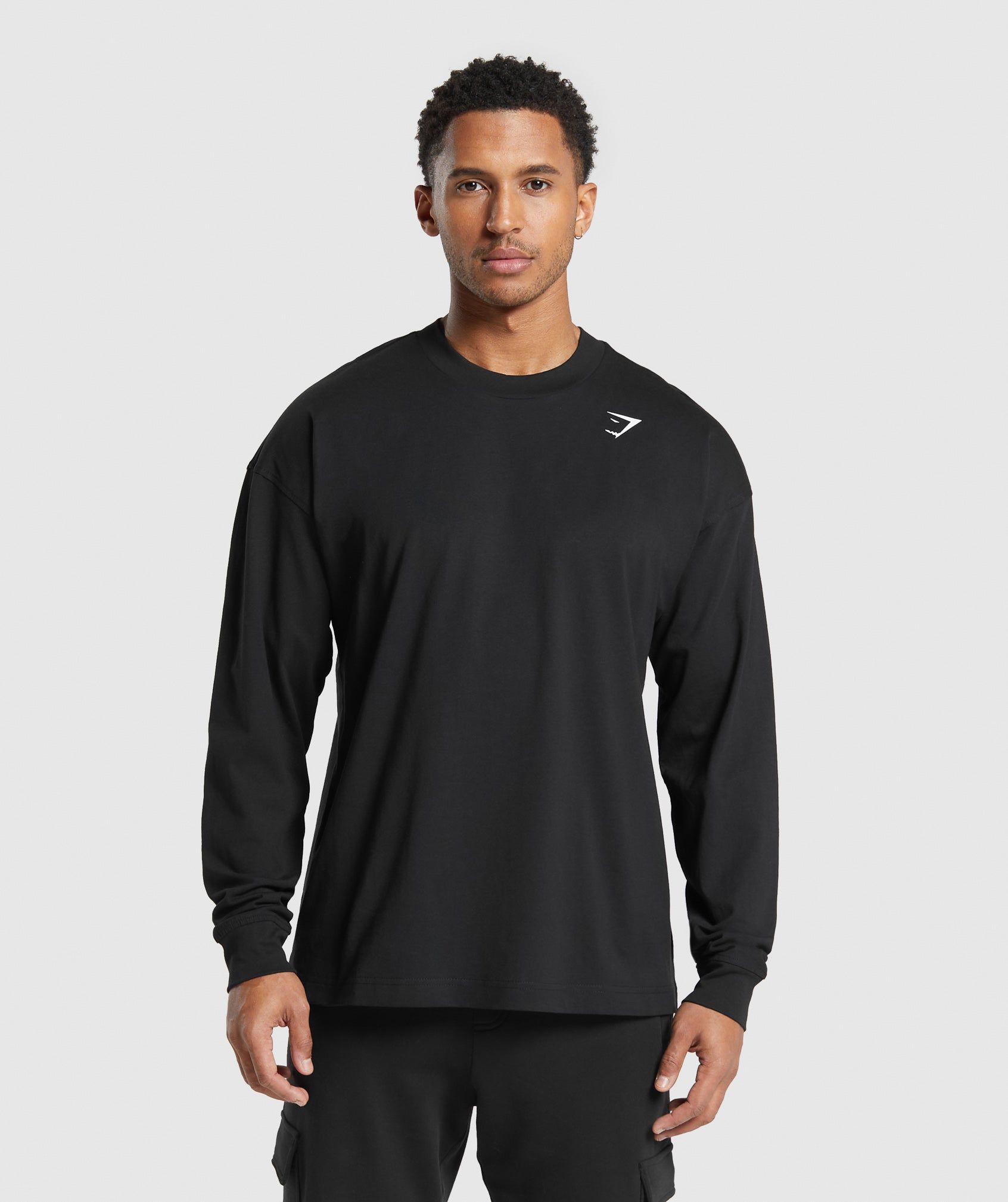Gymshark Western Long Sleeve T-Shirt - Black sold by Gymshark product image thumbnail 2