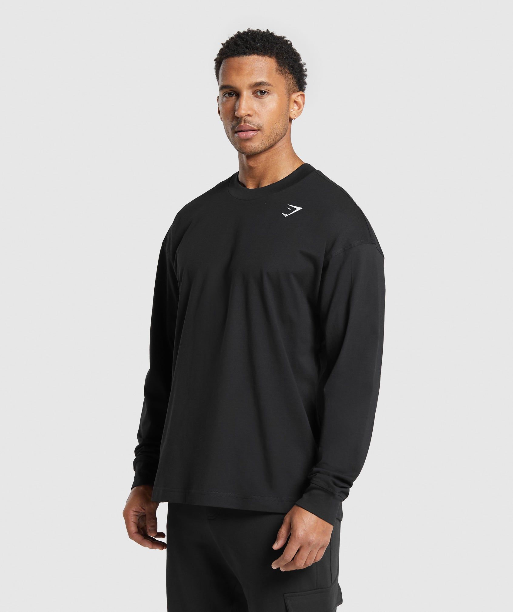 Gymshark Western Long Sleeve T-Shirt - Black sold by Gymshark product image thumbnail 3