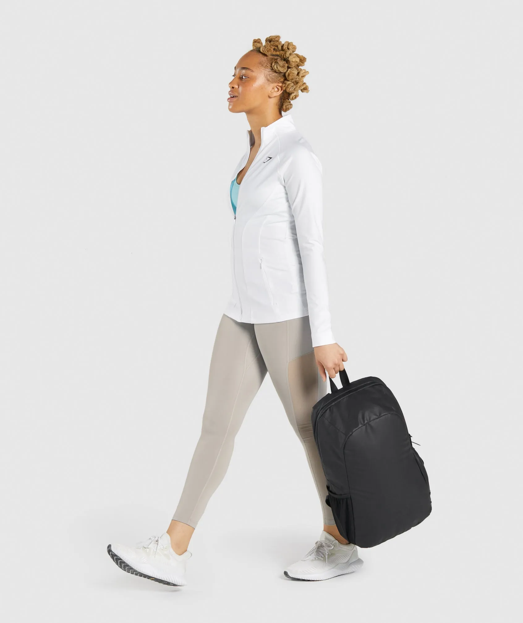 Gymshark Training Mesh Pocket Leggings - Grey sold by Gymshark product image thumbnail 4