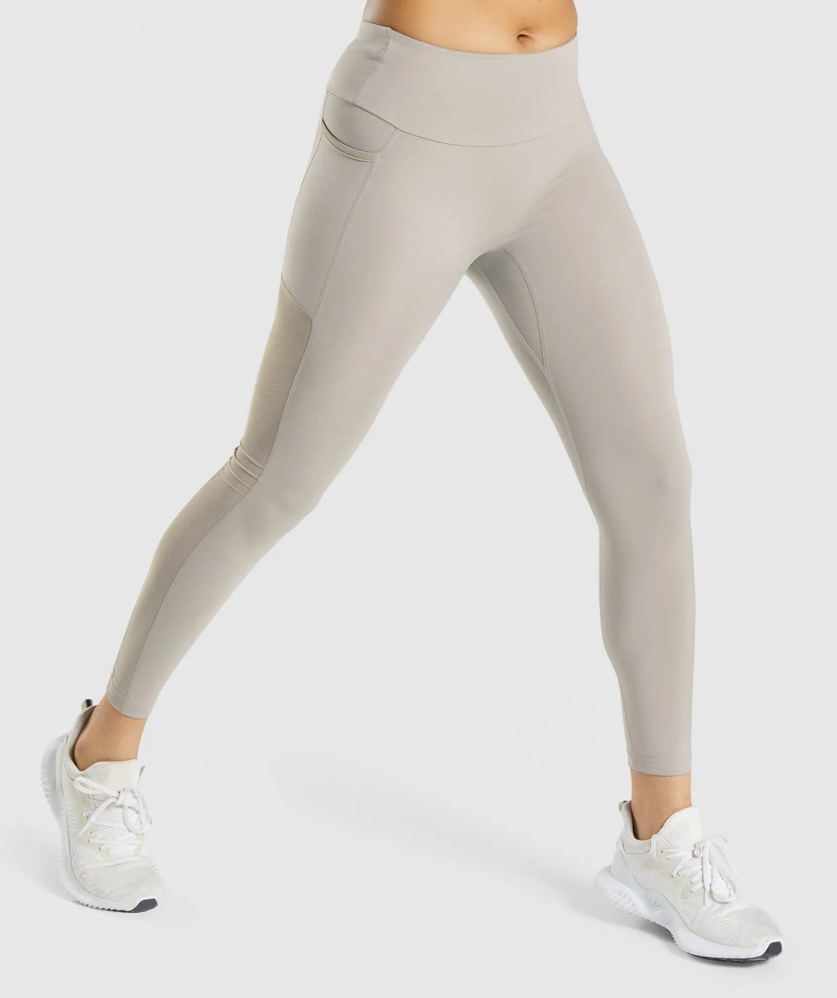 Gymshark Training Mesh Pocket Leggings - Grey sold by Gymshark product image thumbnail 3