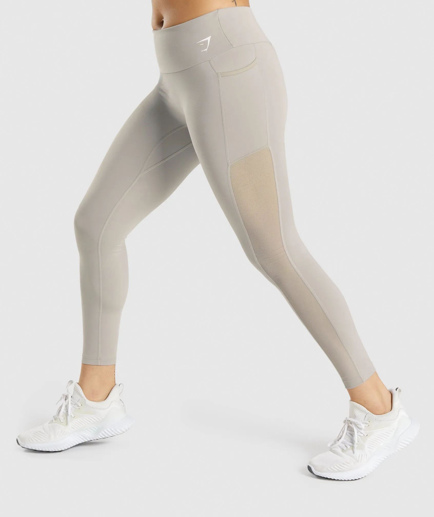 Gymshark Training Mesh Pocket Leggings - Grey sold by Gymshark