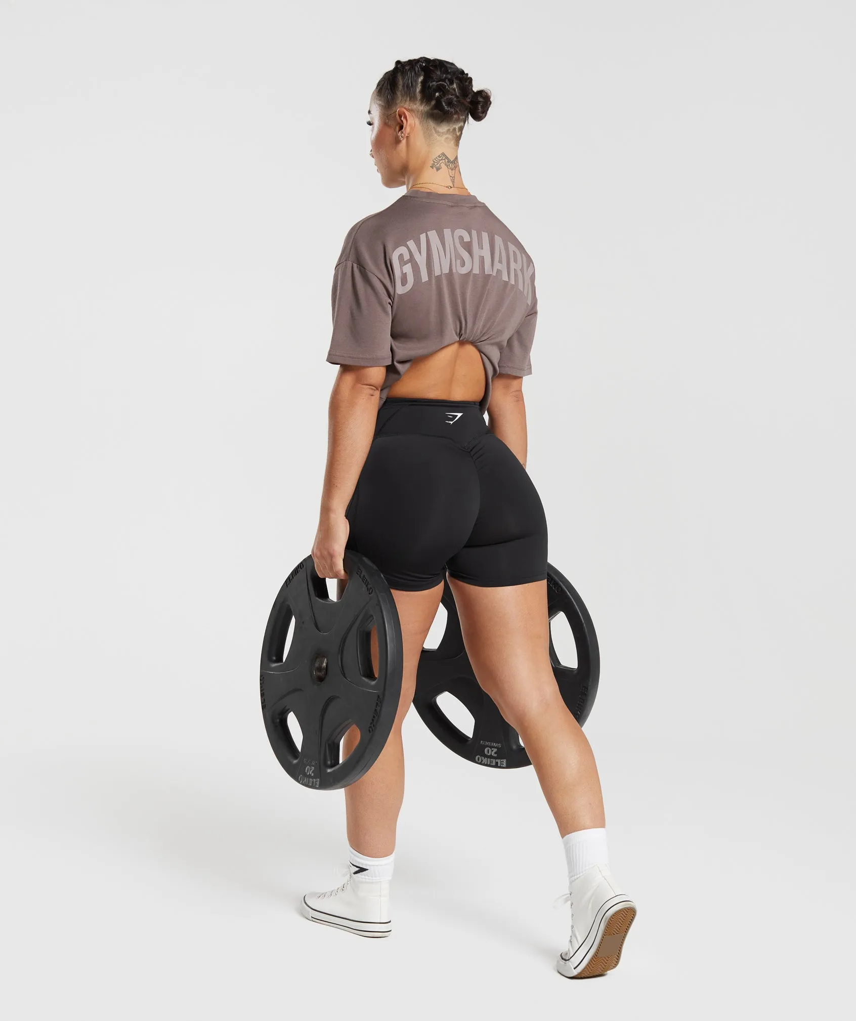 GS Power Oversized T-Shirt - Walnut Mauve sold by Gymshark product image thumbnail 4