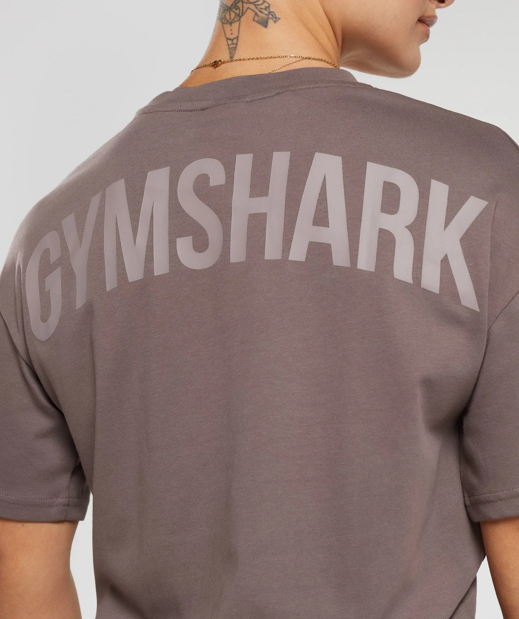 GS Power Oversized T-Shirt - Walnut Mauve sold by Gymshark product image thumbnail 5