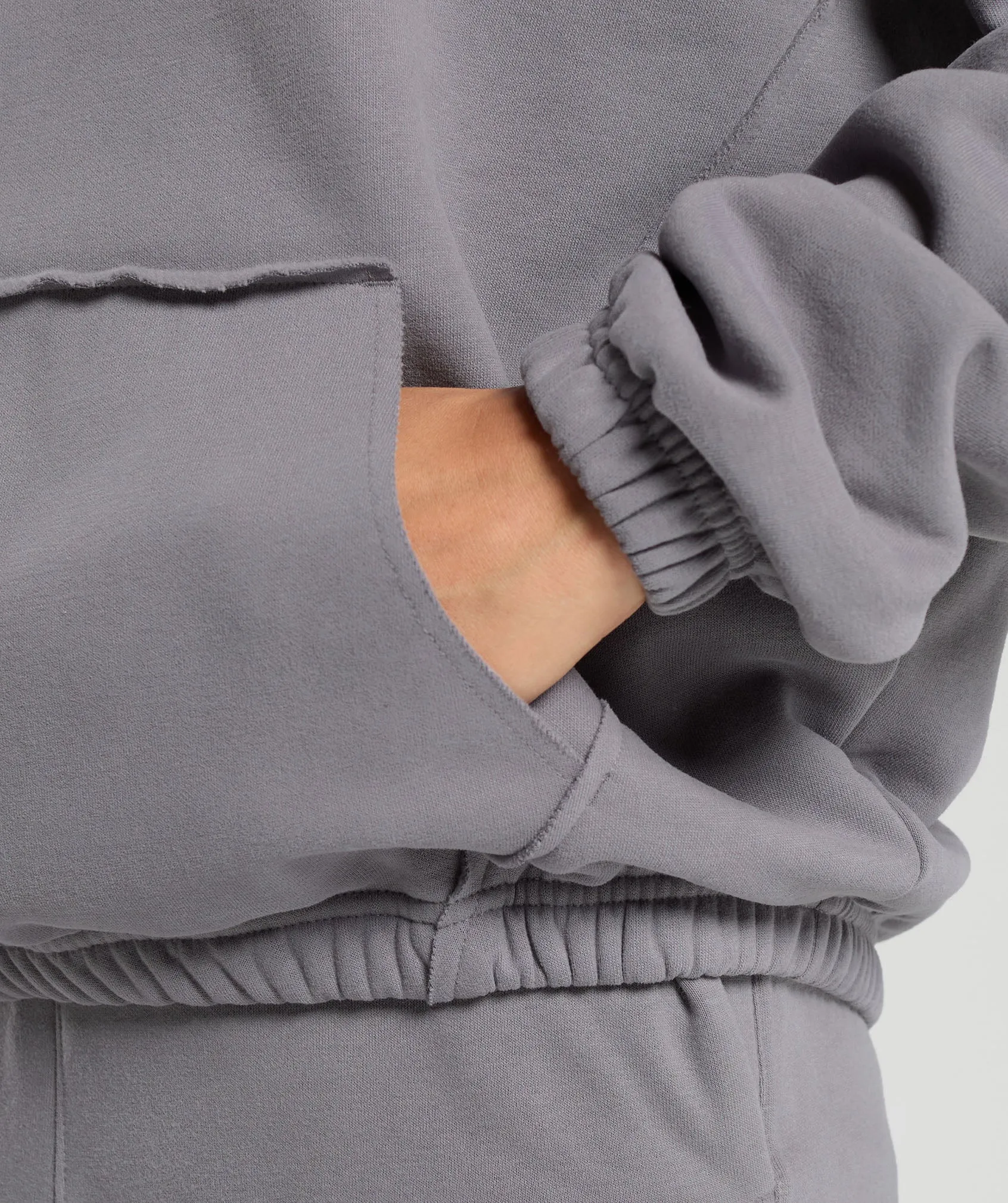 Gymshark Fleece Oversized Sweatshirt - Medium Grey sold by Gymshark product image thumbnail 5