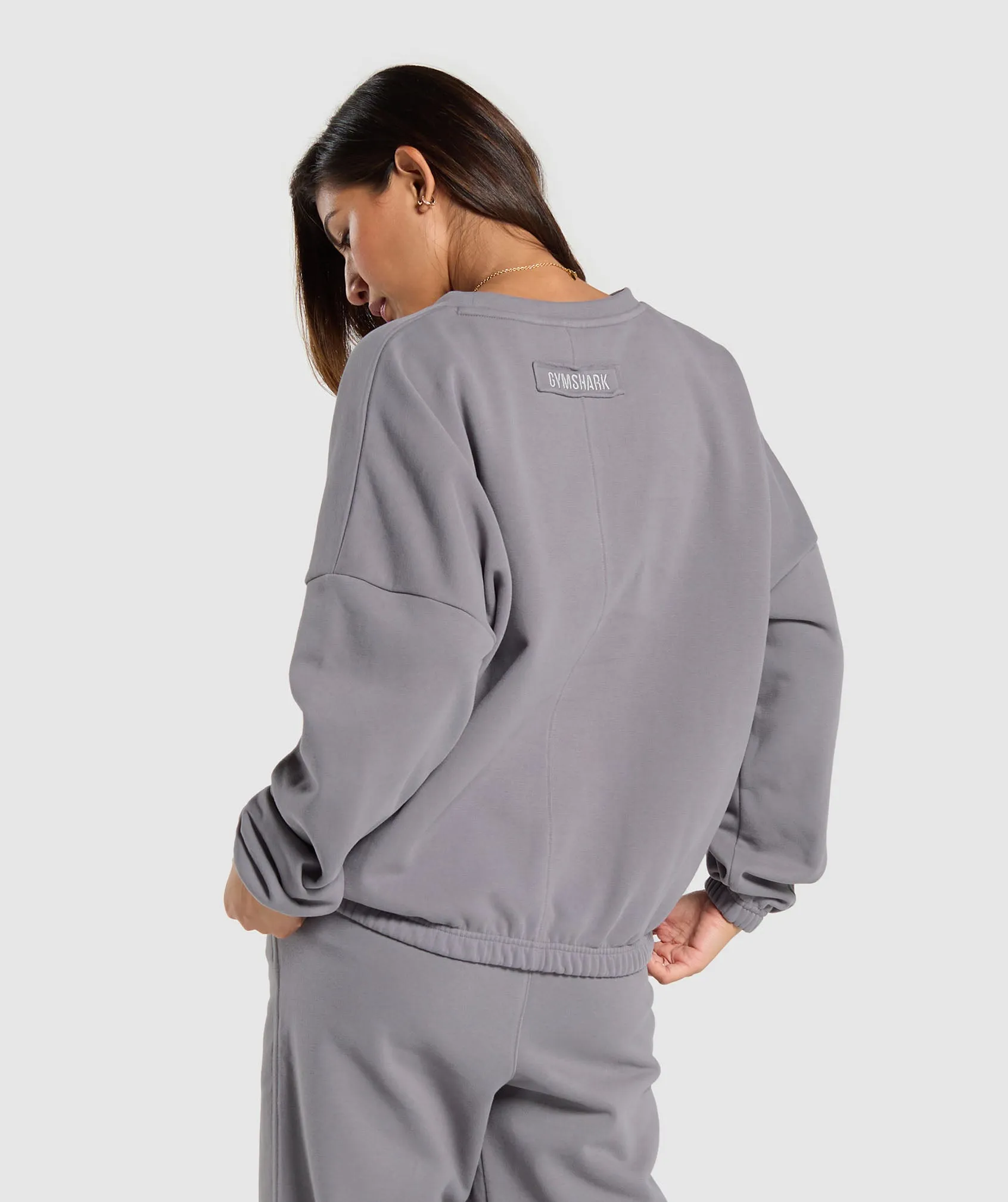 Gymshark Fleece Oversized Sweatshirt - Medium Grey sold by Gymshark product image thumbnail 2