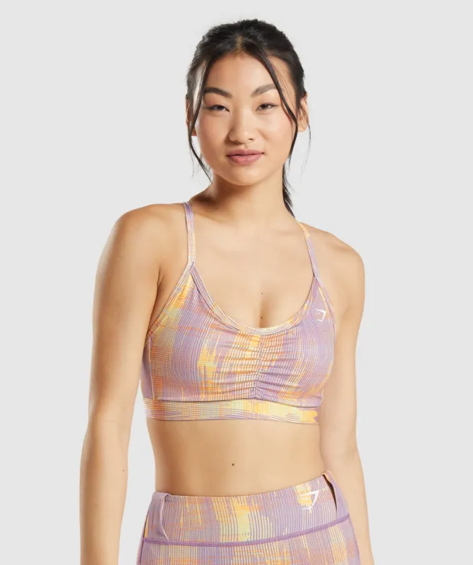 Gymshark Sport Sports Bra - Orange Print sold by Gymshark