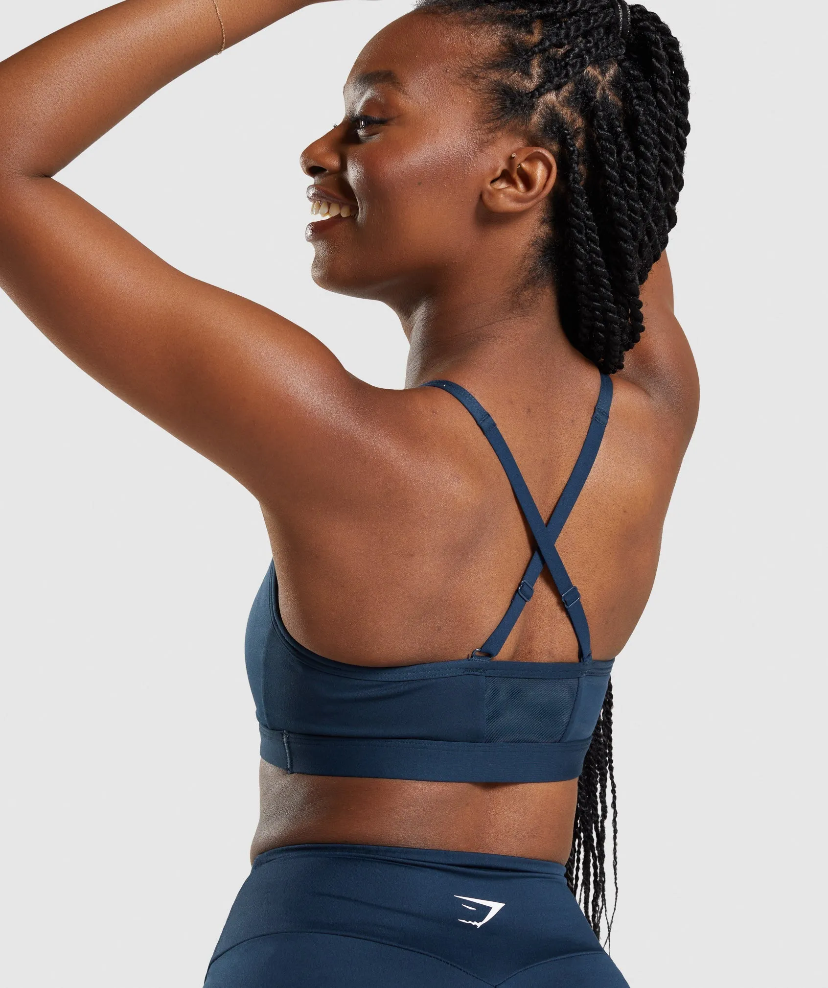 Gymshark Ruched Sports Bra - Navy sold by Gymshark product image thumbnail 5
