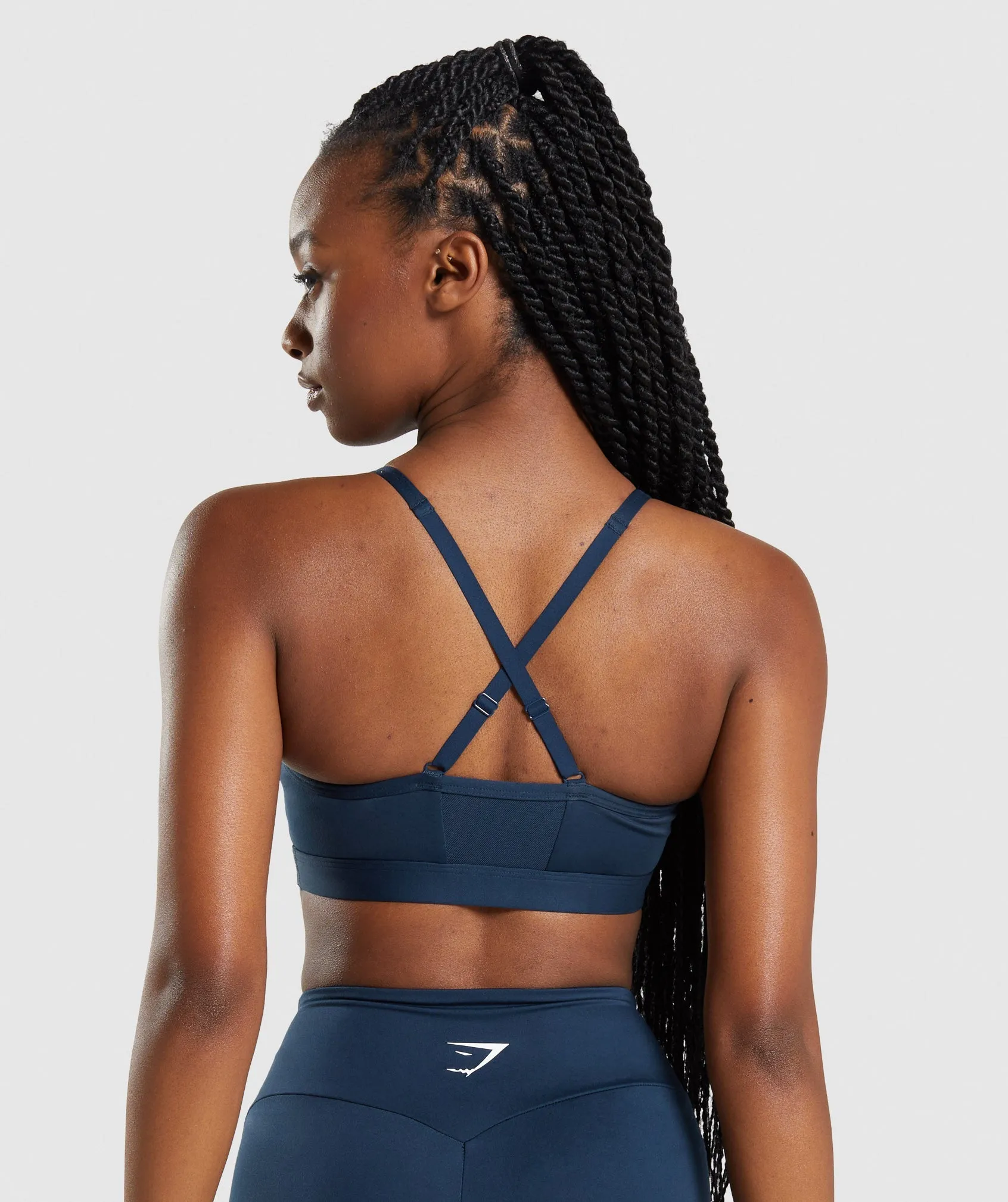 Gymshark Ruched Sports Bra - Navy sold by Gymshark product image thumbnail 2