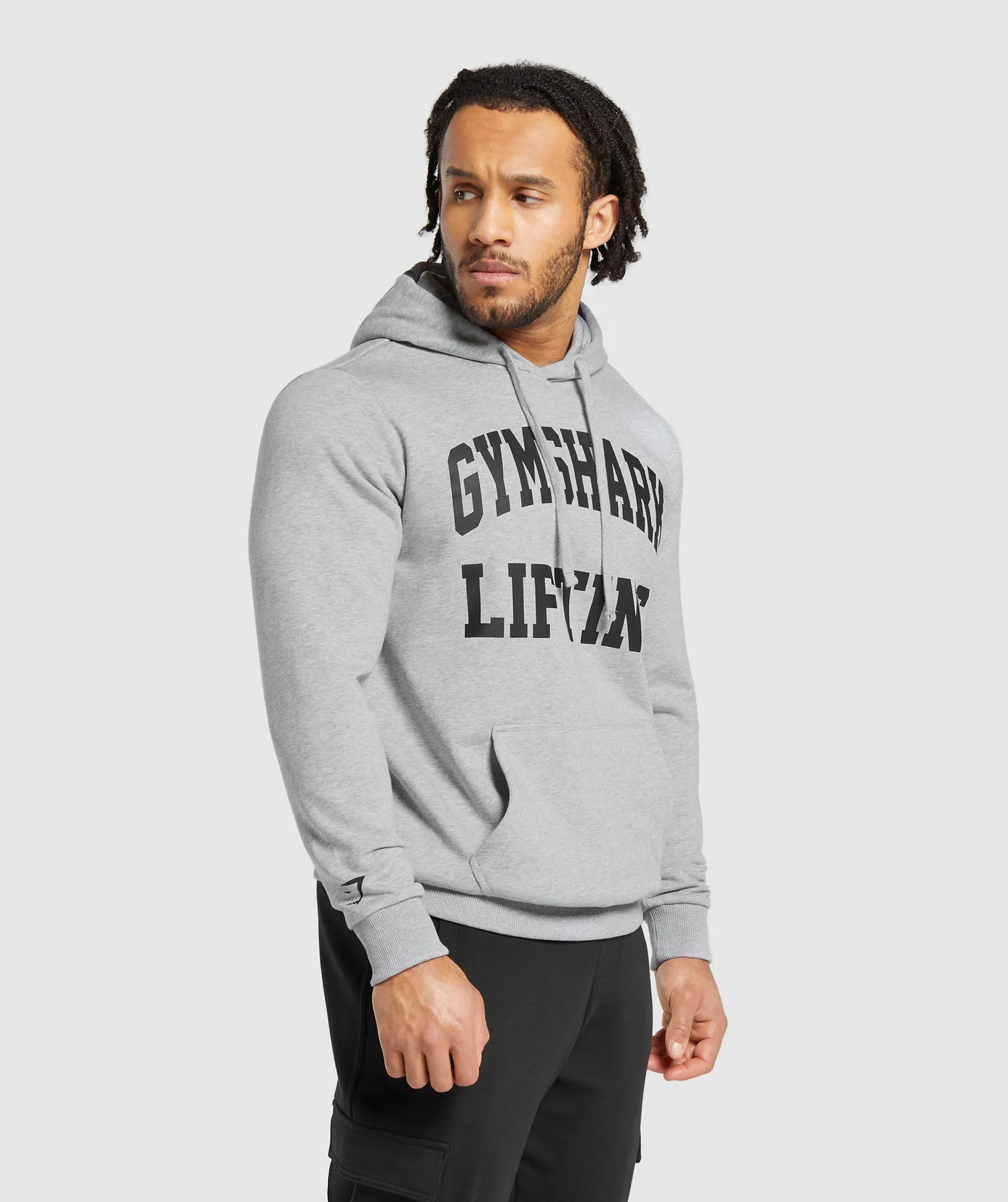 Gymshark Lifting Club Hoodie - Light Grey Core Marl sold by Gymshark product image thumbnail 3