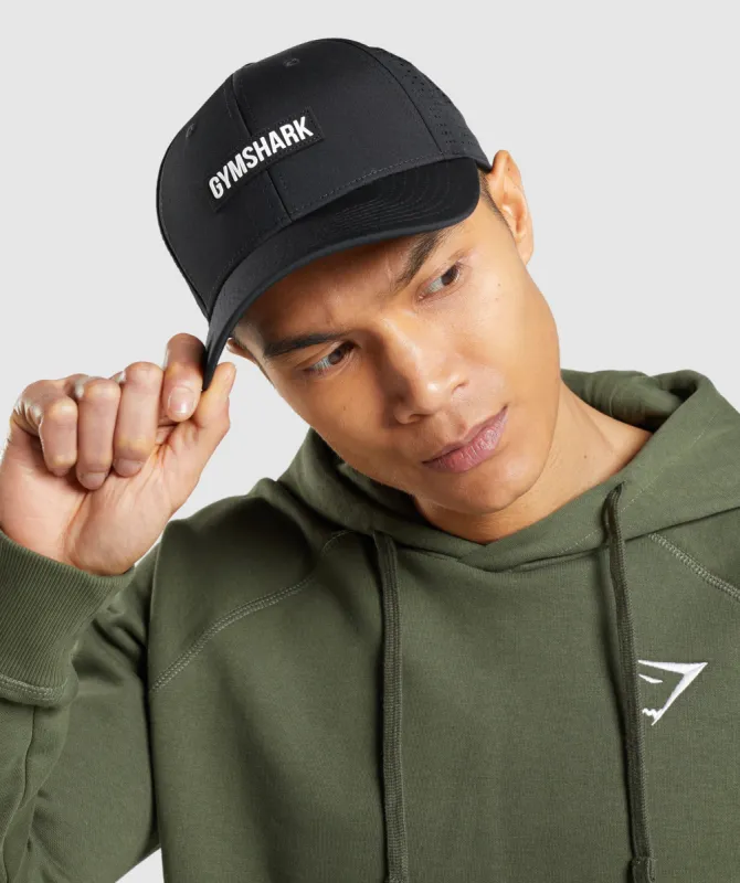 Gymshark Mesh Snapback - Black made by Gymshark
