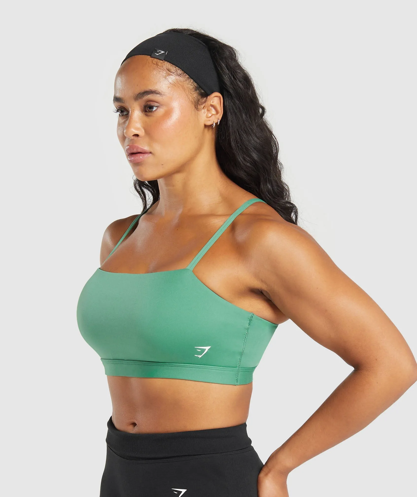 Gymshark Cut Out Bandeau - Discipline Green sold by Gymshark product image thumbnail 3